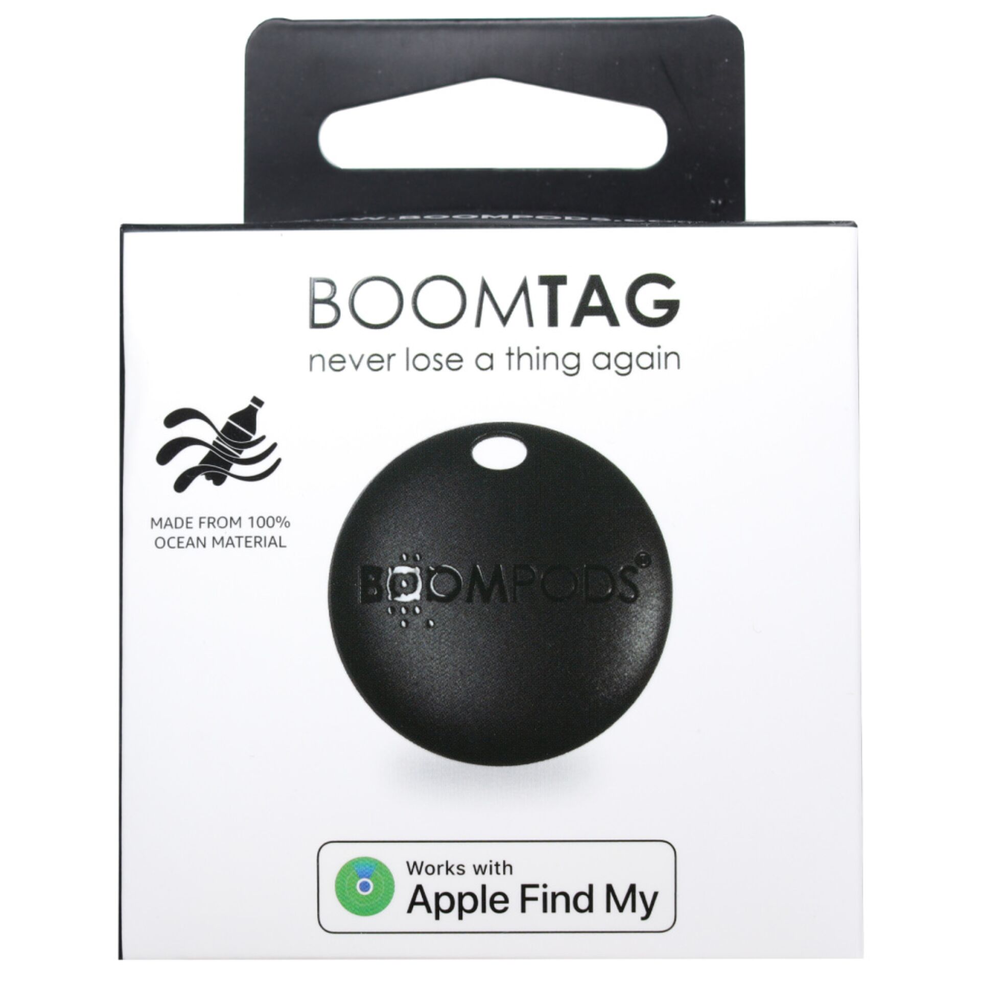 Boompods BOOMTAG  Black Notebook & Tablet Zubehoer