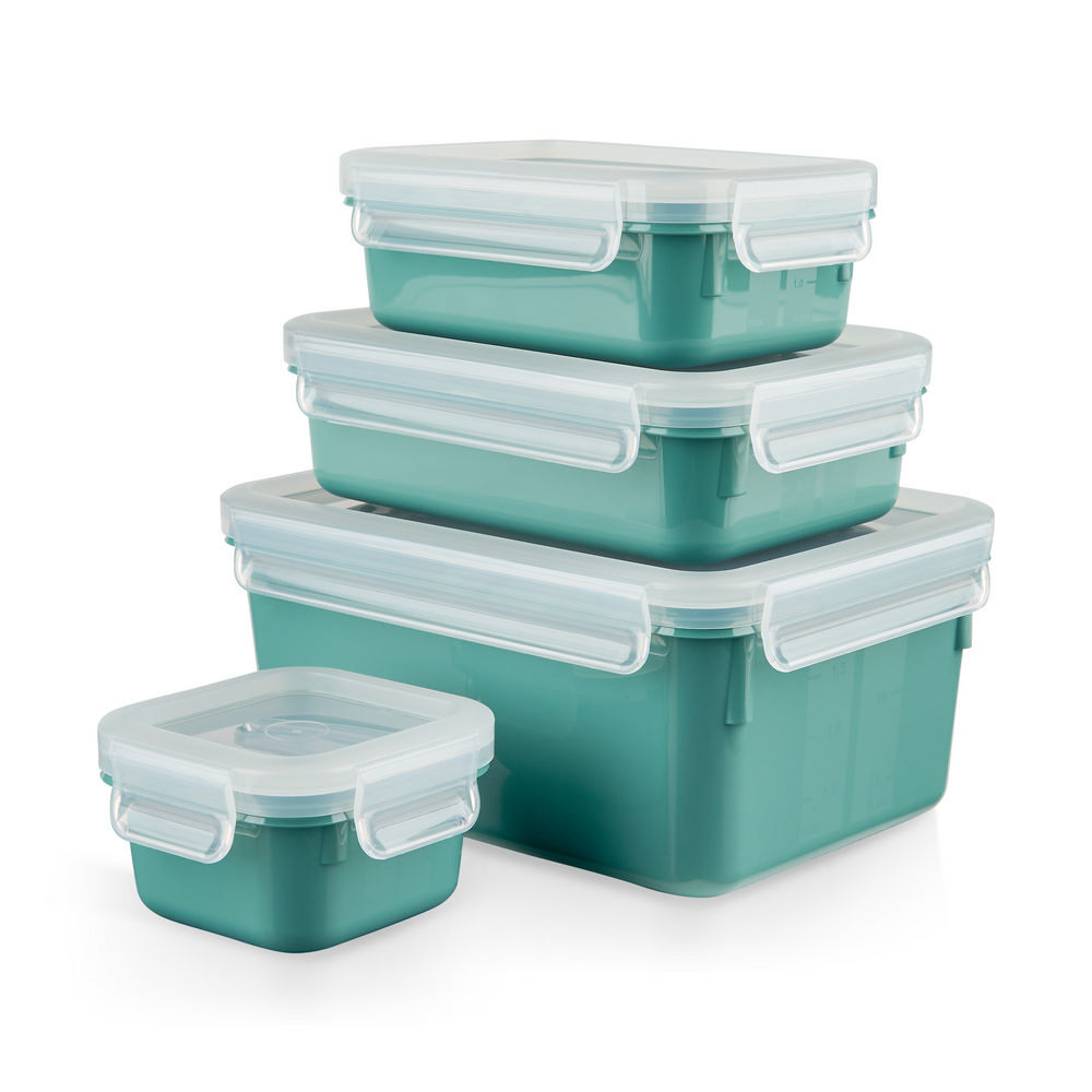 Emsa Frischhaltedosen Set Clip Close  4 tlg   gruen Kueche