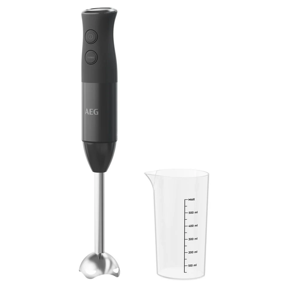 AEG Stabmixer HB4 1 4GG  Granite Grey Silver Kuechenkleingeraete
