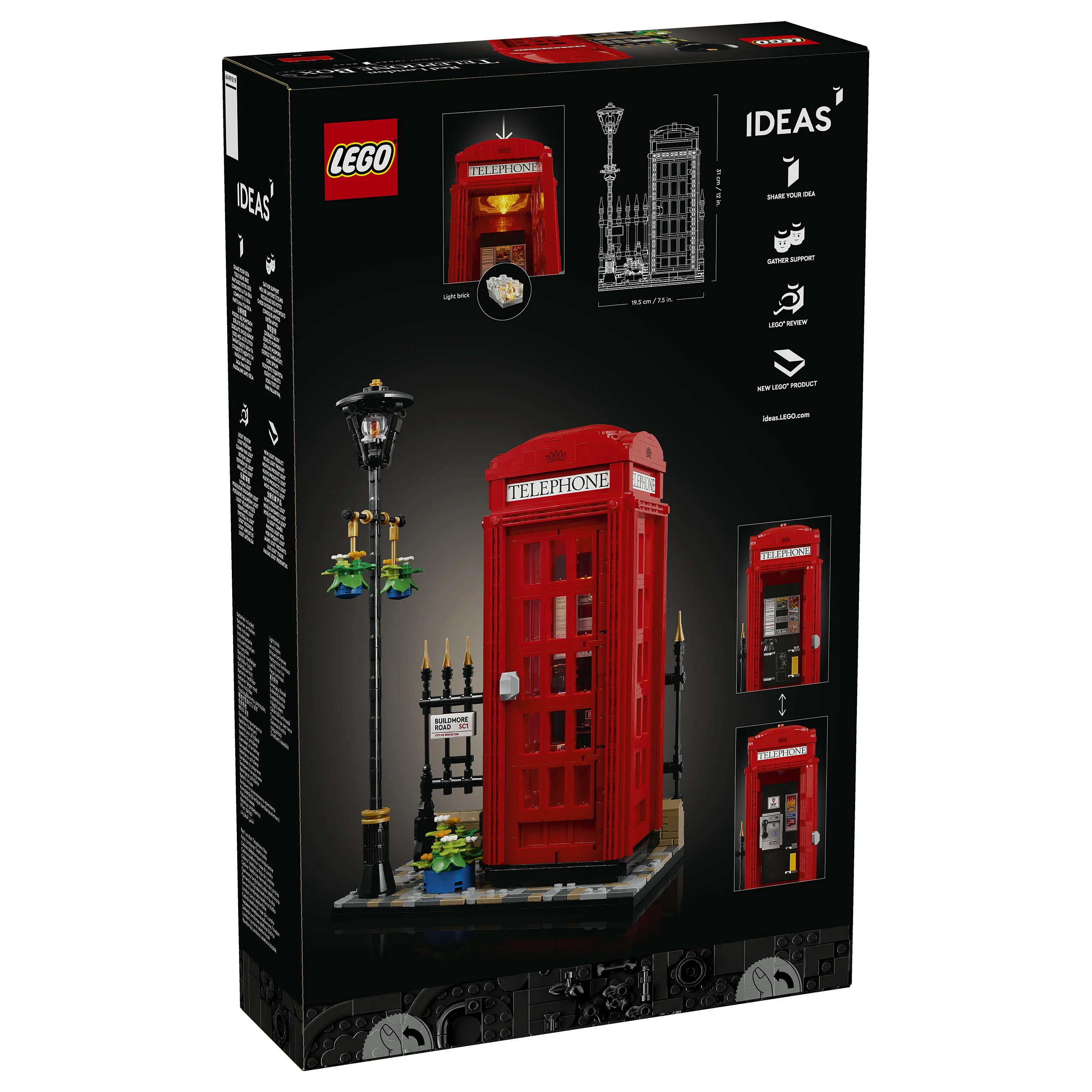LEGO Ideas Rote Londoner Telefonzelle 21347 Spielwaren