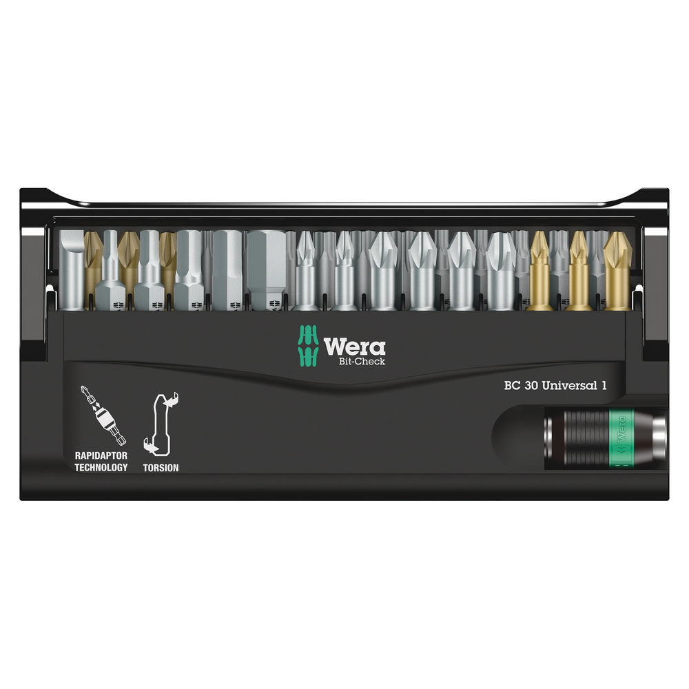 Wera bit check 30 universal 1   schraubenziehersatz Bohrer- & Schrauberzubehoer
