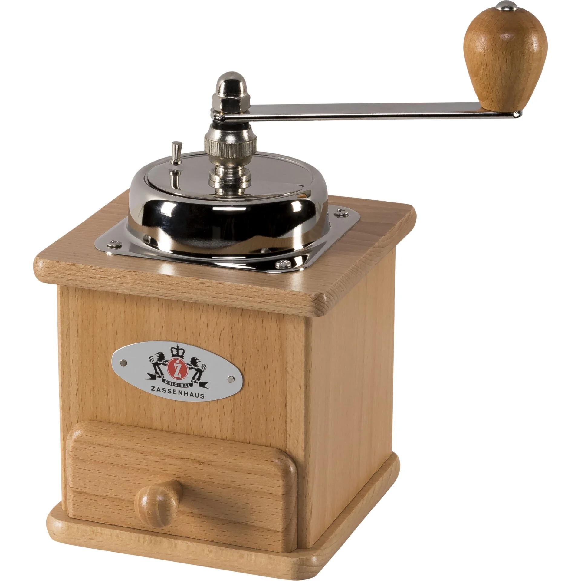 Zassenhaus Kaffeemuehle Brasilia Buchenholz natur Zubehoer Kaffeemaschinen Kaffeemaschinen