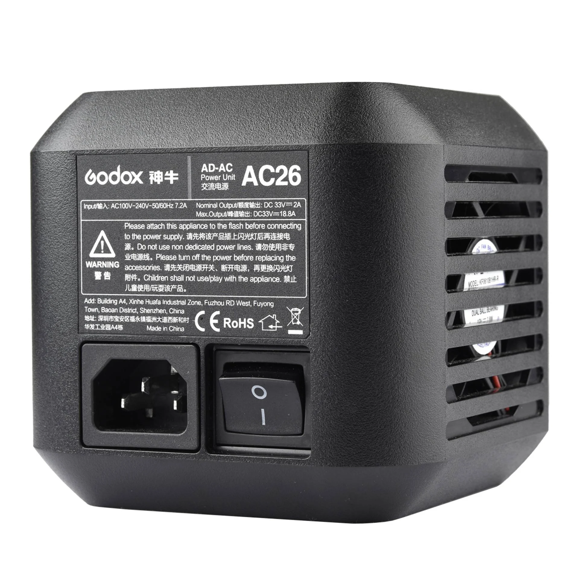 Godox AC26 AC Adapter fuer AD600 Pro Werkzeug-Akkus