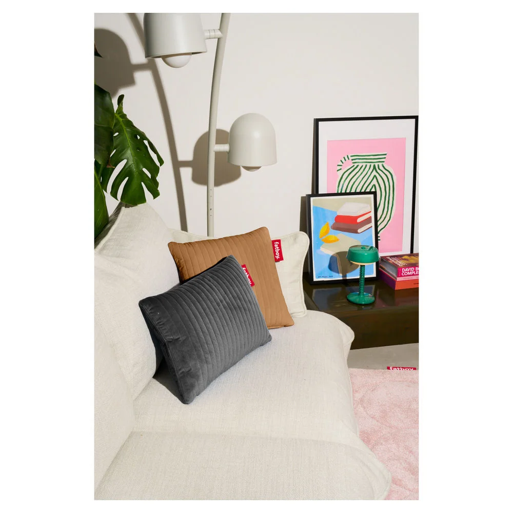 Fatboy Heizkissen Hotspot Pillow Line Velvet Quadro  Almond Wohnaccessoires
