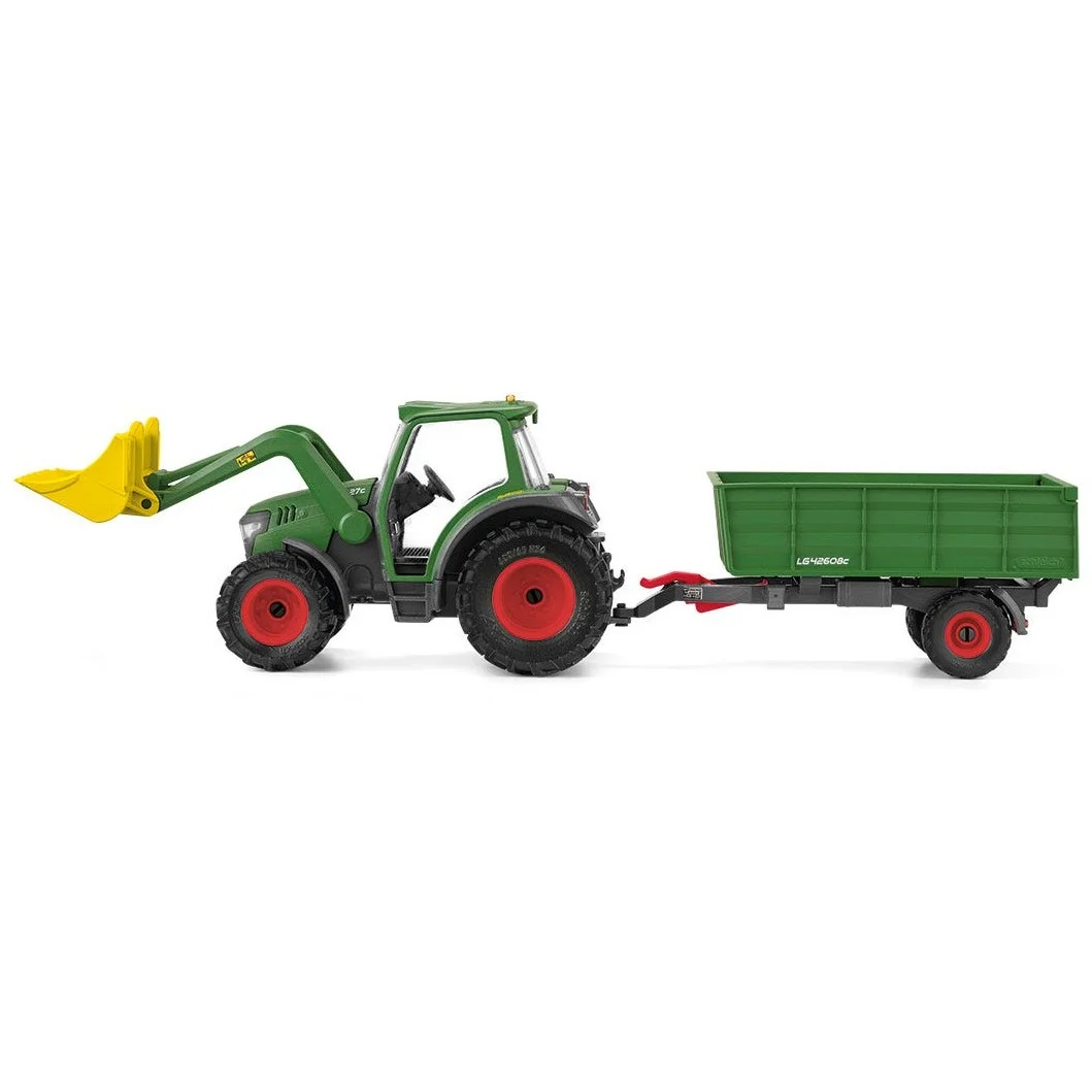 Schleich Farm World 42608 Traktor mit Anhaenger Spielfiguren
