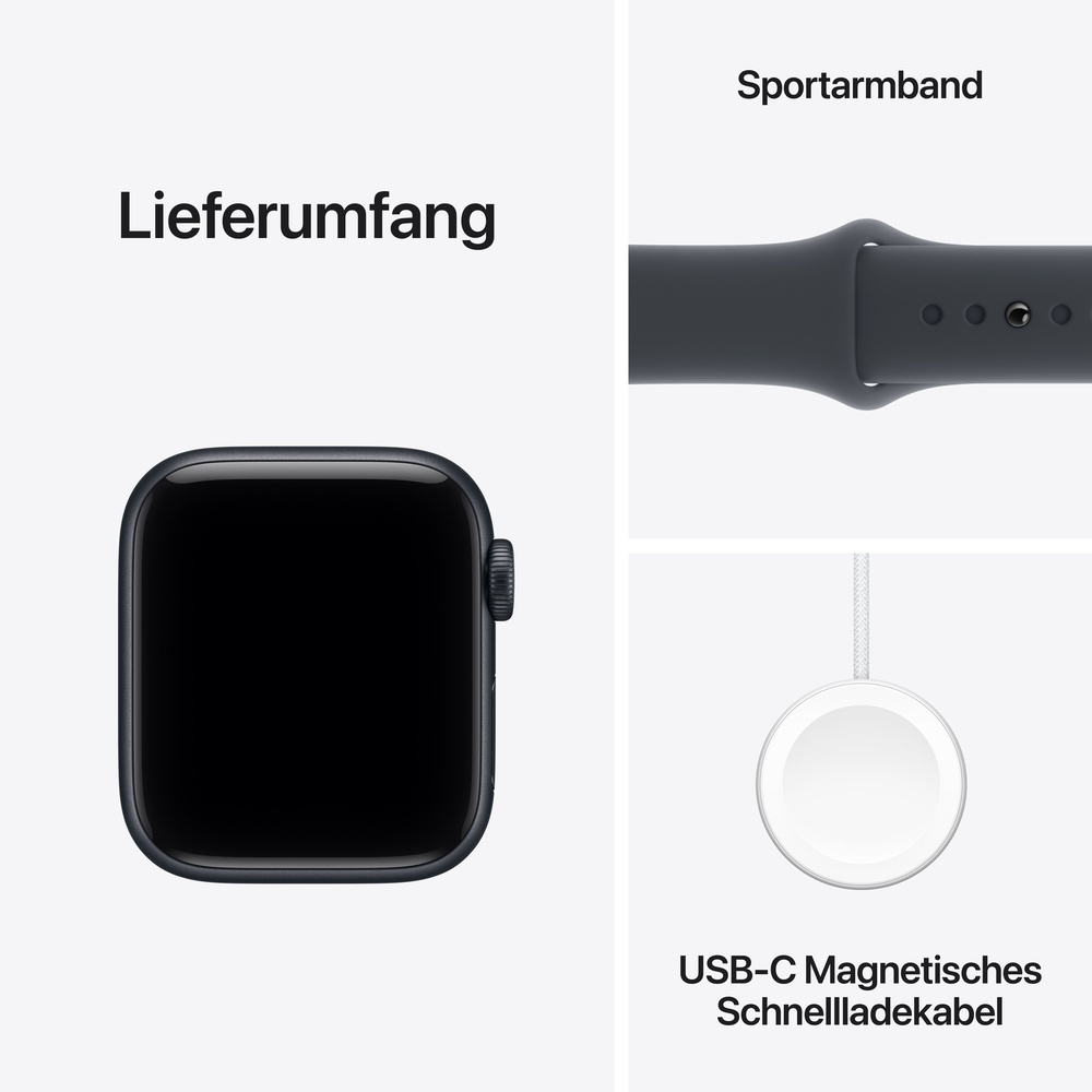 Apple Watch SE 3 Aluminium Cellular 40mm Mitternacht  Sportarmband mitternacht  M L Smartwatches & Fitnesstracker