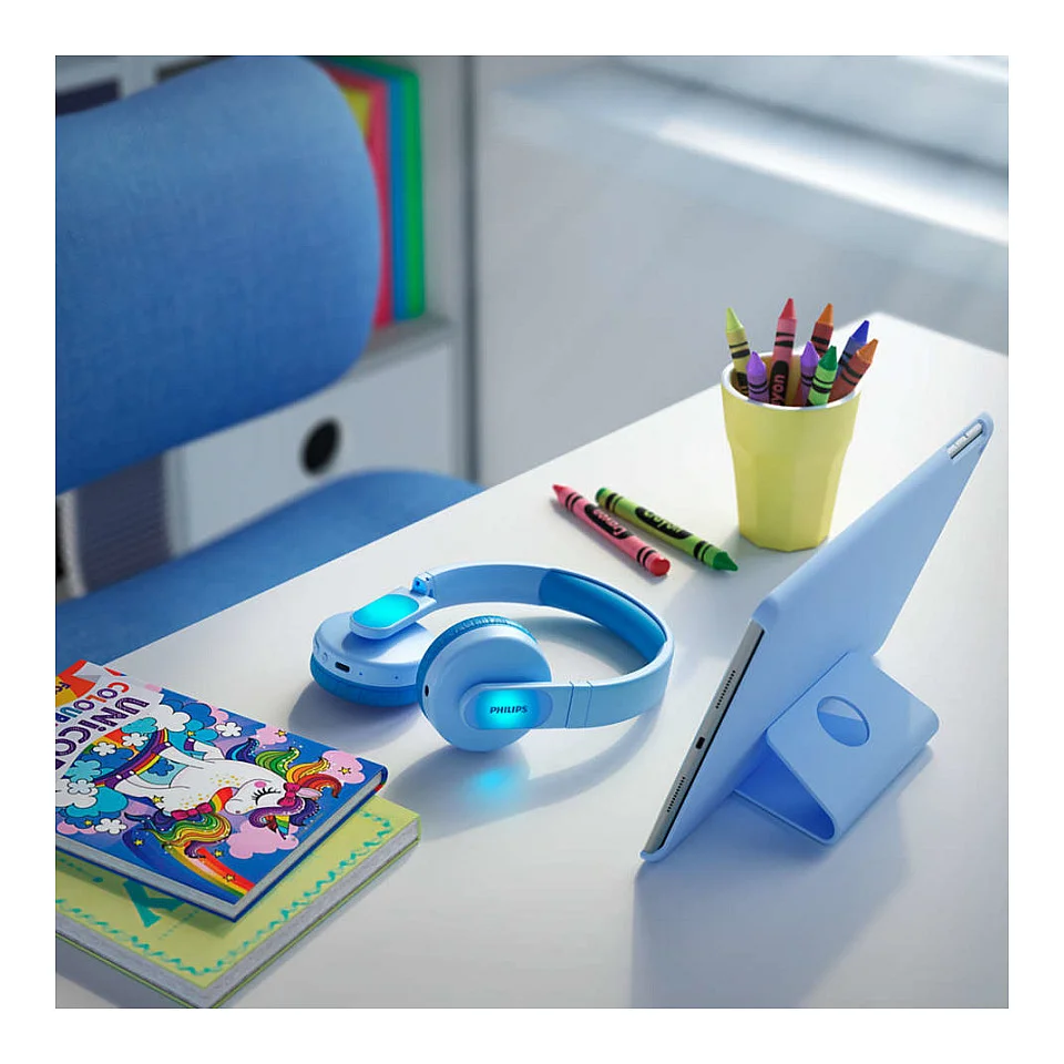 Philips TAK4206BL 00 Kopfhoerer   Headset Verkabelt   Kabellos Kopfband Anrufe Musik USB Typ C Bluetooth Blau Over-Ear