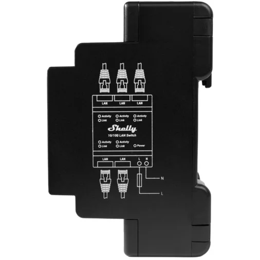 Shelly Relais Switch 5 Ports 10 100 Mbit Smart Home Zubehoer