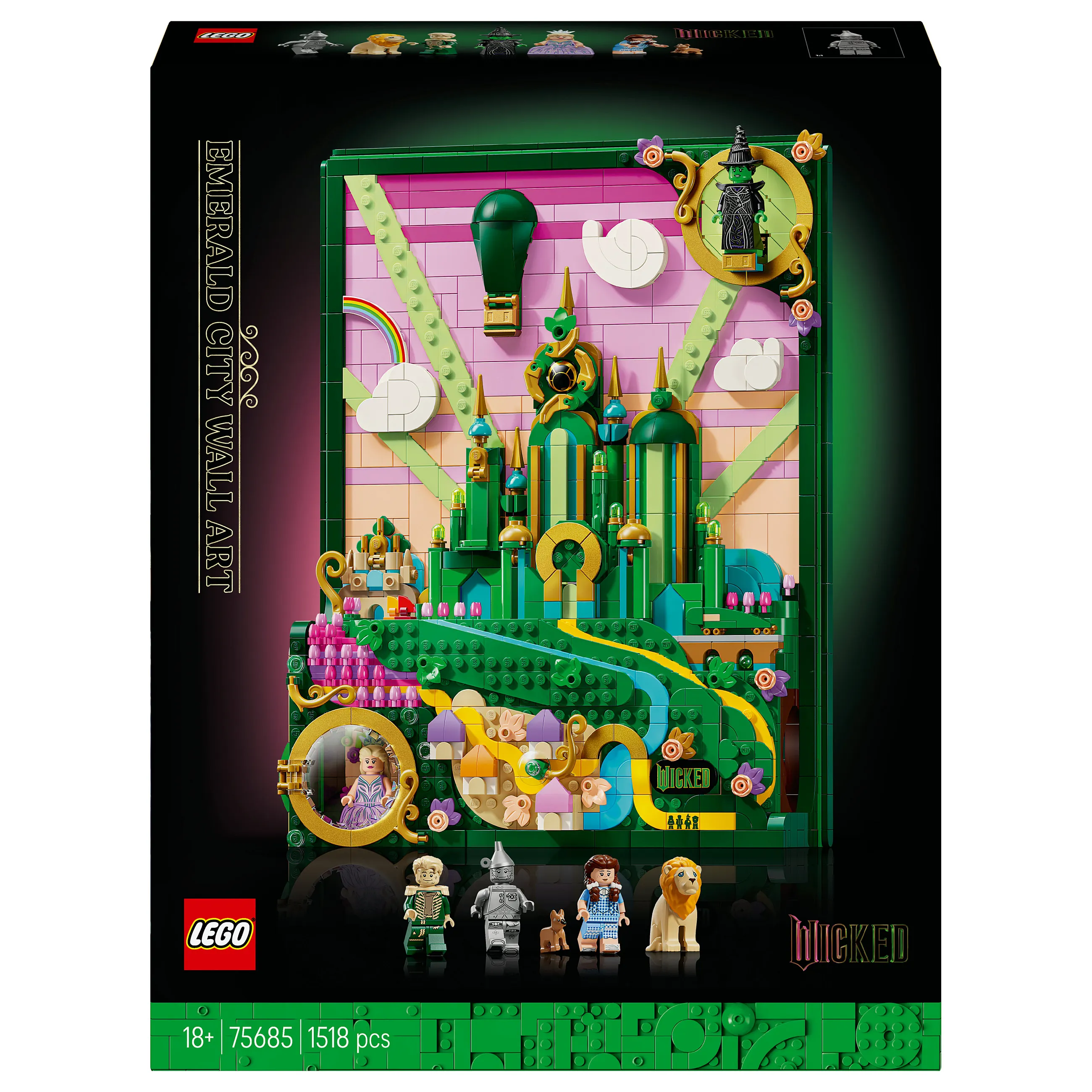 LEGO Wicked 75685 Emerald City Wandkunst