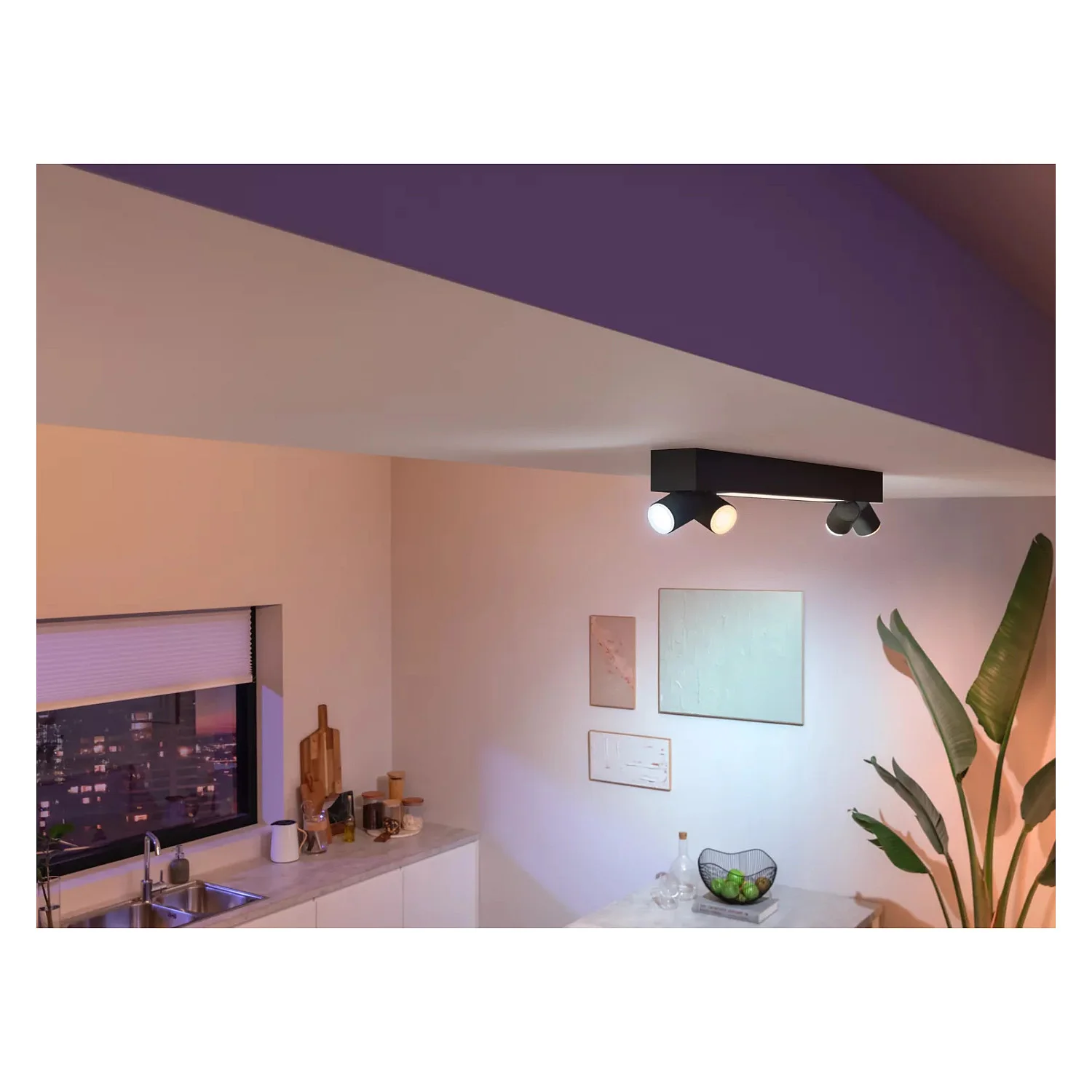 Philips Hue White and Color ambiance Centris 4er Deckenspot Deckenleuchten