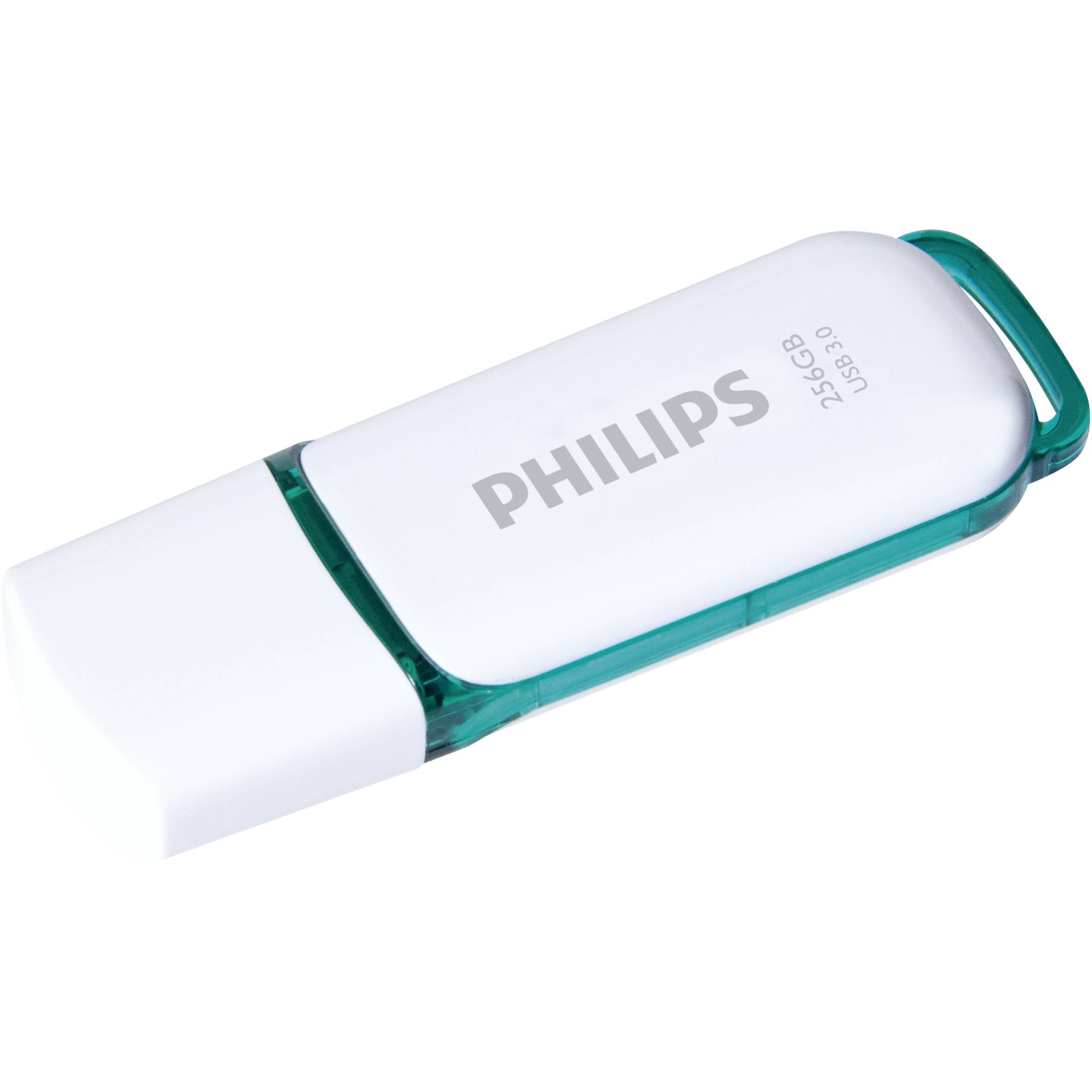 Philips FM25FD75B USB Stick 256 GB USB Typ A 3 2 Gen 1  3 1 Gen 1  Tuerkis  Weiss Speichermedien