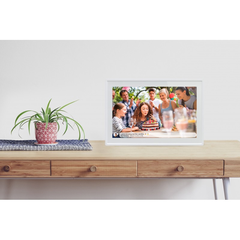 Braun DigiFrame 1019 WiFi 25 7cm  10 1  weiss Video & Audio