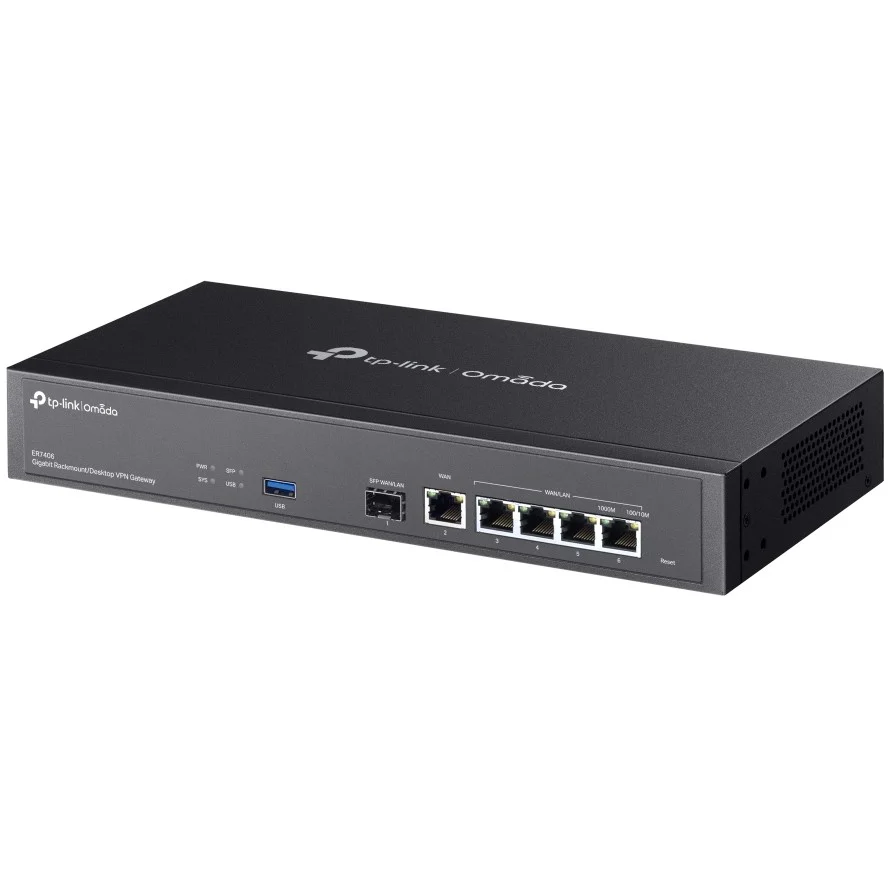 TP Link ER7406 Kabelrouter Gigabit Ethernet Schwarz Netzwerk-Kabel