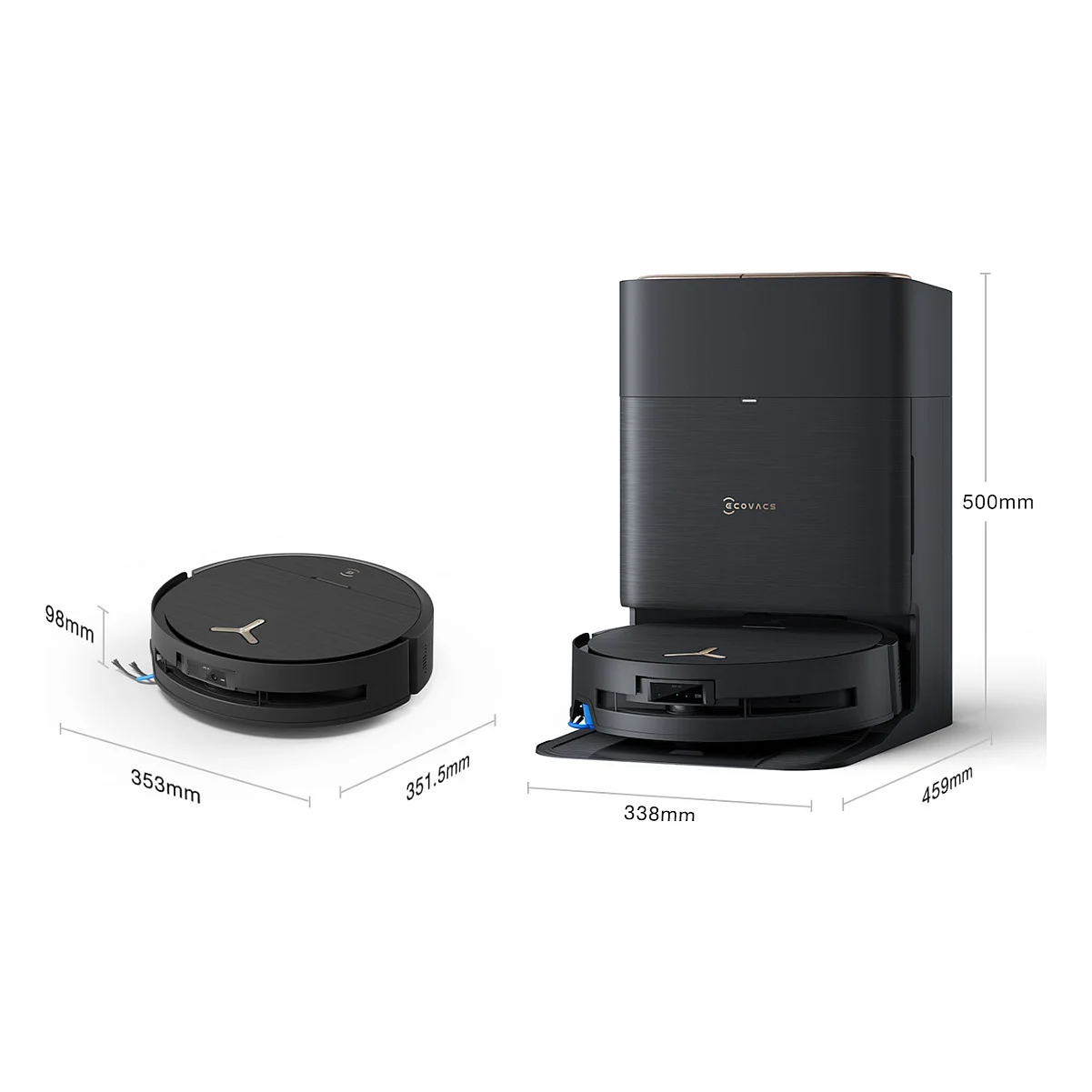 Ecovacs Deebot X9 Pro Omni Schwarz Staubsauger & Reiniger
