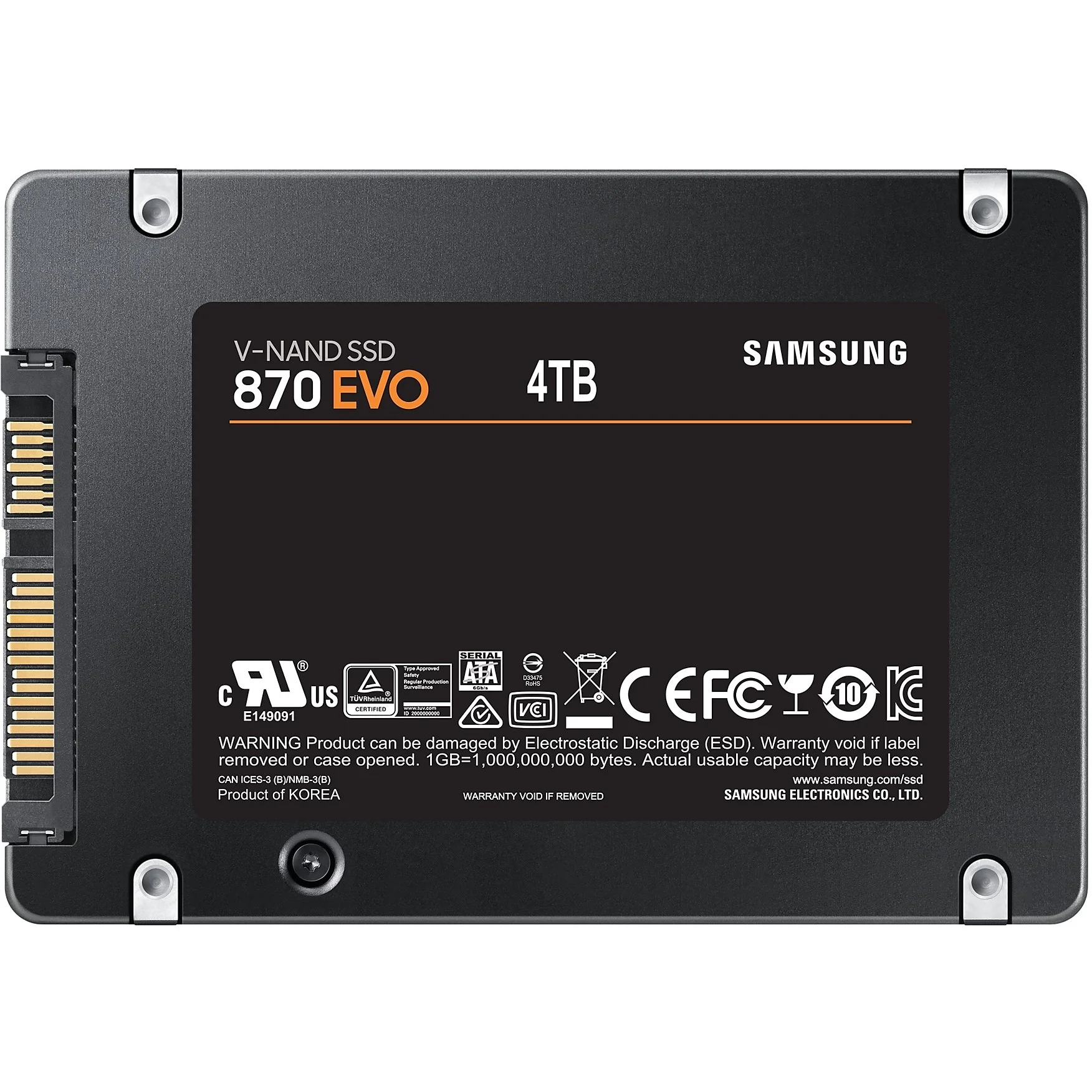 Samsung HDSSD 2 5  Sata  4TB 870 EVO Basic Speichermedien