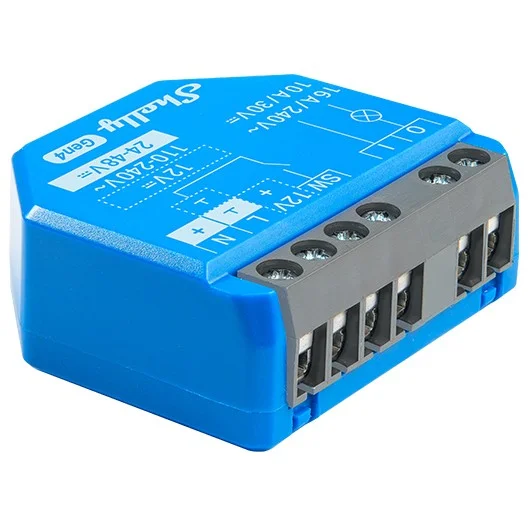 Shelly   Unterputz   1 Gen4   Relais   max 16A   1 Kanal   WLAN   Matter   Zigbee   Bluetooth Smart Home Zubehoer