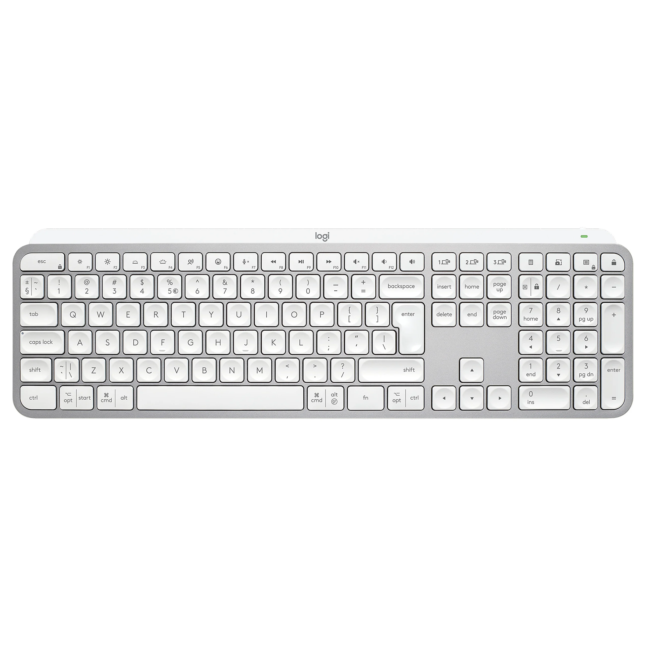 Logitech NL MX Keys S Wireless Keyboard Grey USL Tastaturen & Maeuse