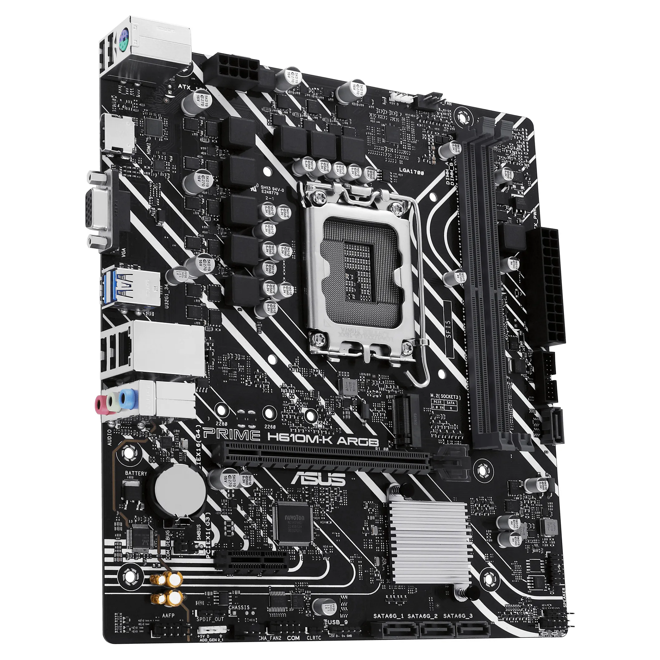 ASUS PRIME H610M K ARGB Intel H610 LGA 1700 micro ATX PC-Komponenten