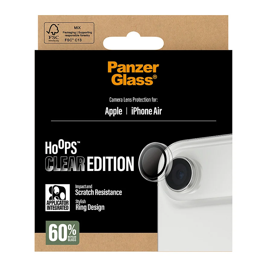PanzerGlass   Hoops  Kameraschutz Transparent iPhone Air Notebook & Tablet Zubehoer