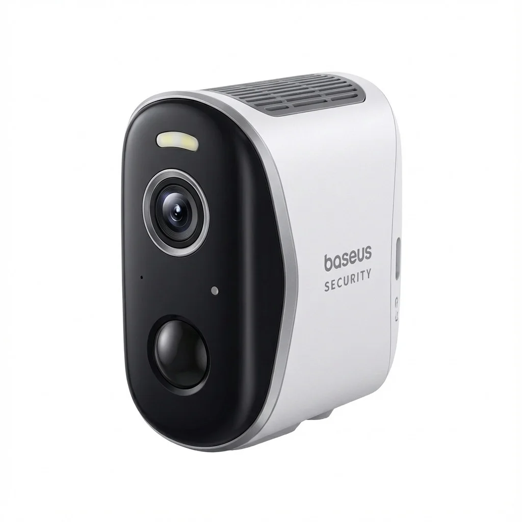 Baseus Security N1 Plus Outdoor Kamera 2K 2 Cam Set Weiss EU   Wetterfest   HD Ueberwachungskameras
