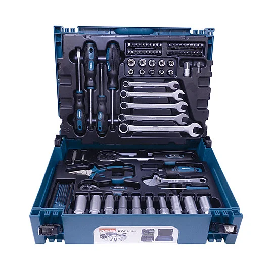 Makita E 11542 Werkzeug Set 87 tlg  im MAKPAC Gr  1 Werkzeugsets