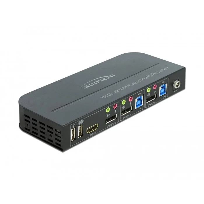 DeLOCK displayport 1 4 kvm switch 8k 30hz mit usb 3 0 und audio PC-Zubehoer