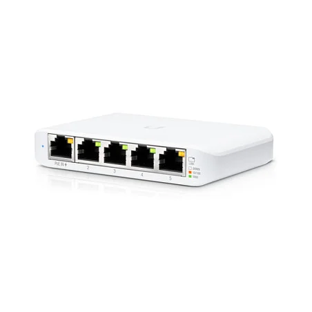 Ubiquiti UniFi USW Flex Mini Switch 5 Port PoE    Kompaktes Netzwerkgeraet Switches