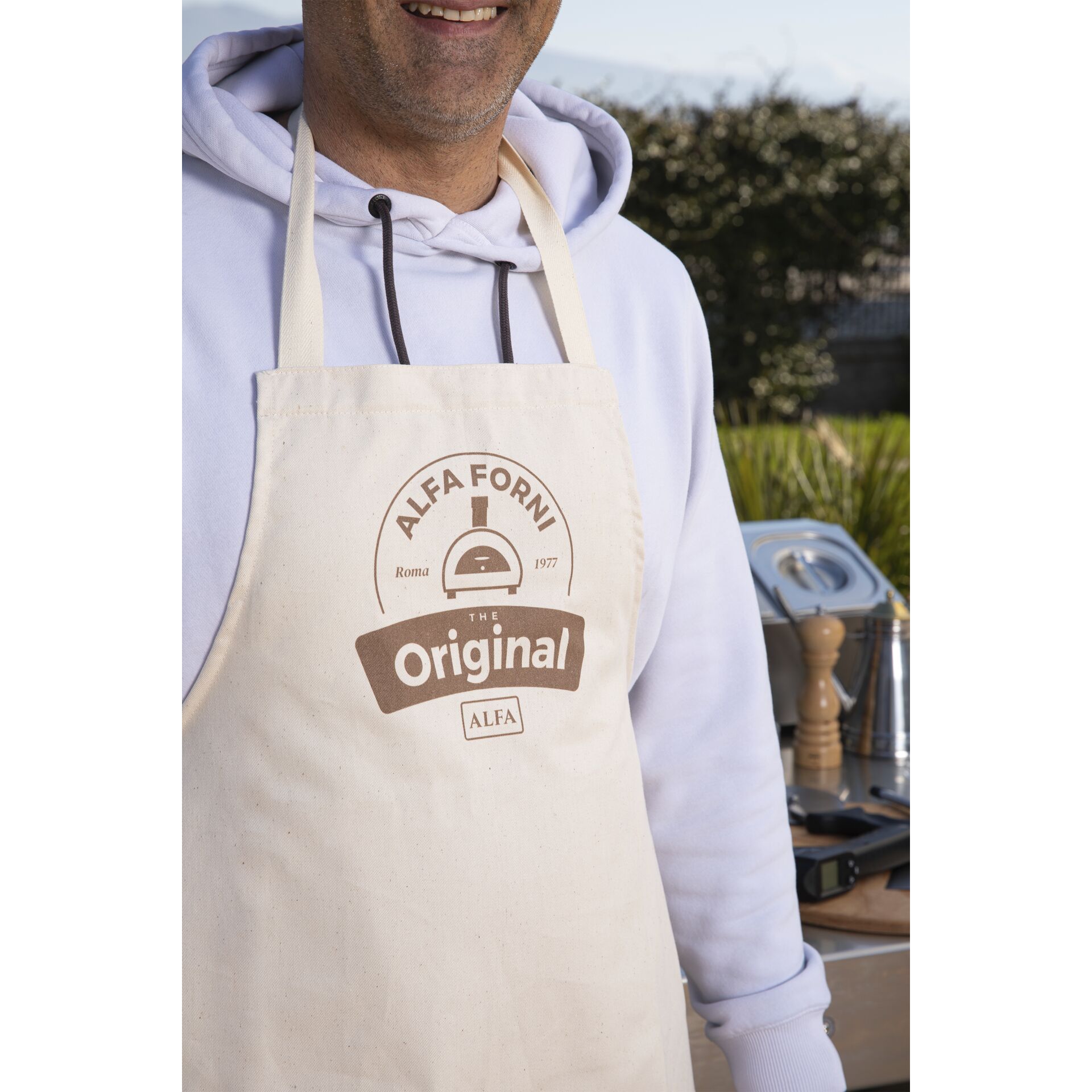 Alfa Forni Kochschuerze Original Alfa Original Apron beige Grills