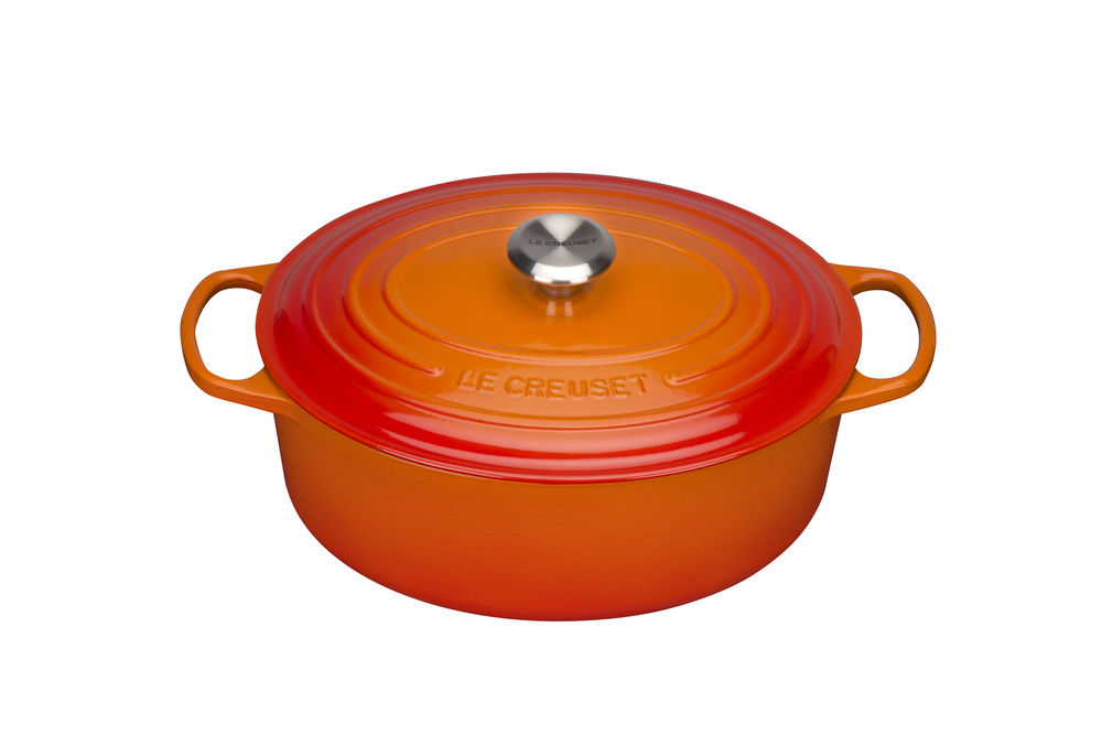 Le Creuset Braeter Signature  oval  31 cm  ofenrot Pfannen & Toepfe