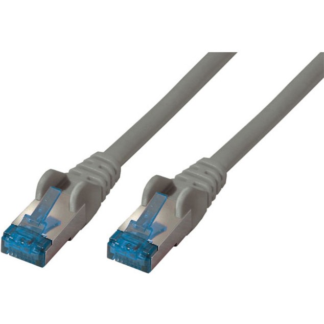 No Name Patchkabel CAT6a RJ45 S FTP PiMF 0 5m Grau PC-Zubehoer