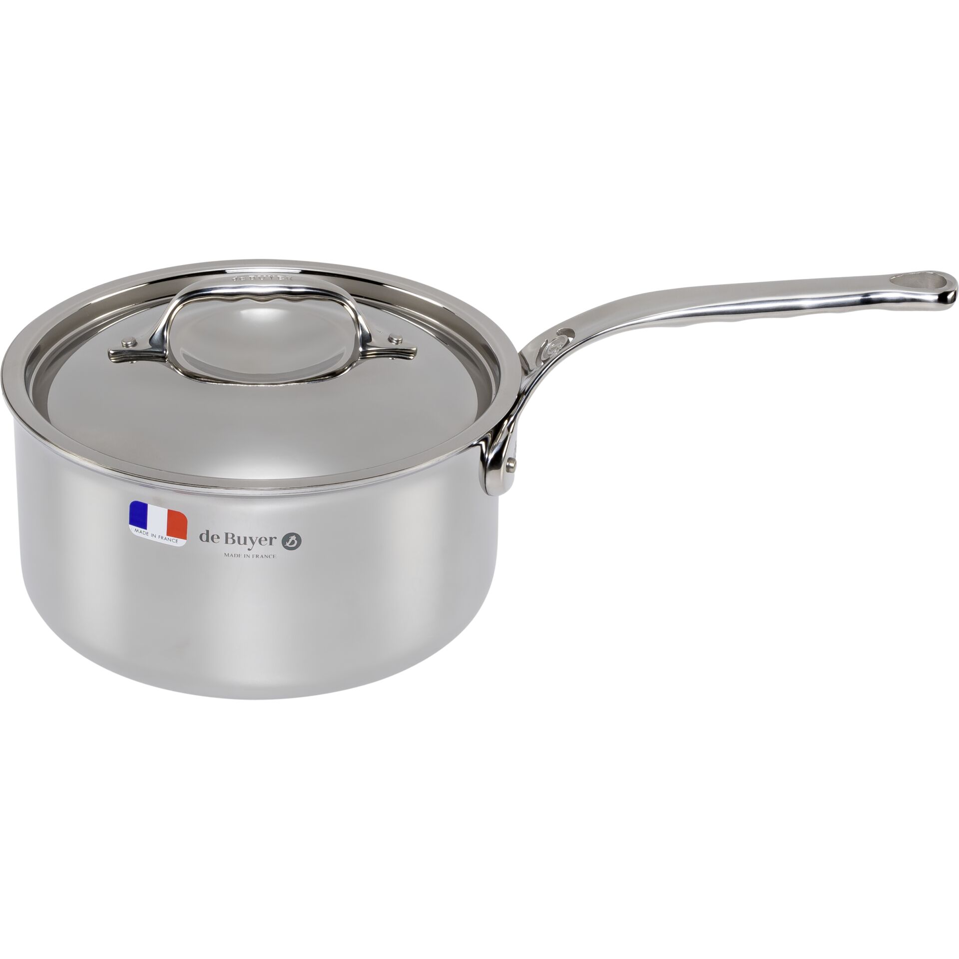 De Buyer Affinity Kasserolle Edelstahl mit Deckel 20 cm Pfannen & Toepfe