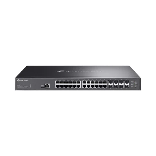TP Link Omada 24 Port 10GBASE T L2  Managed Switch with 8 10GE SFP  Slots Switches