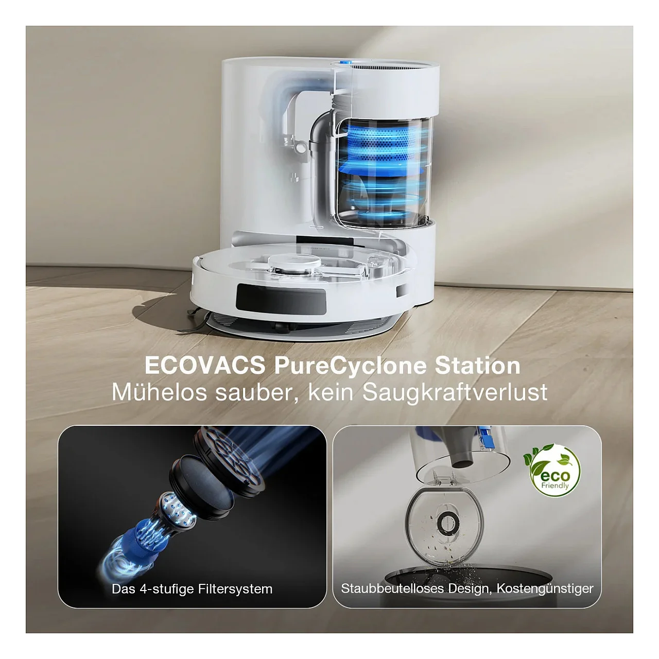 Ecovacs Deebot N20 Plus Weiss Staubsauger & Reiniger