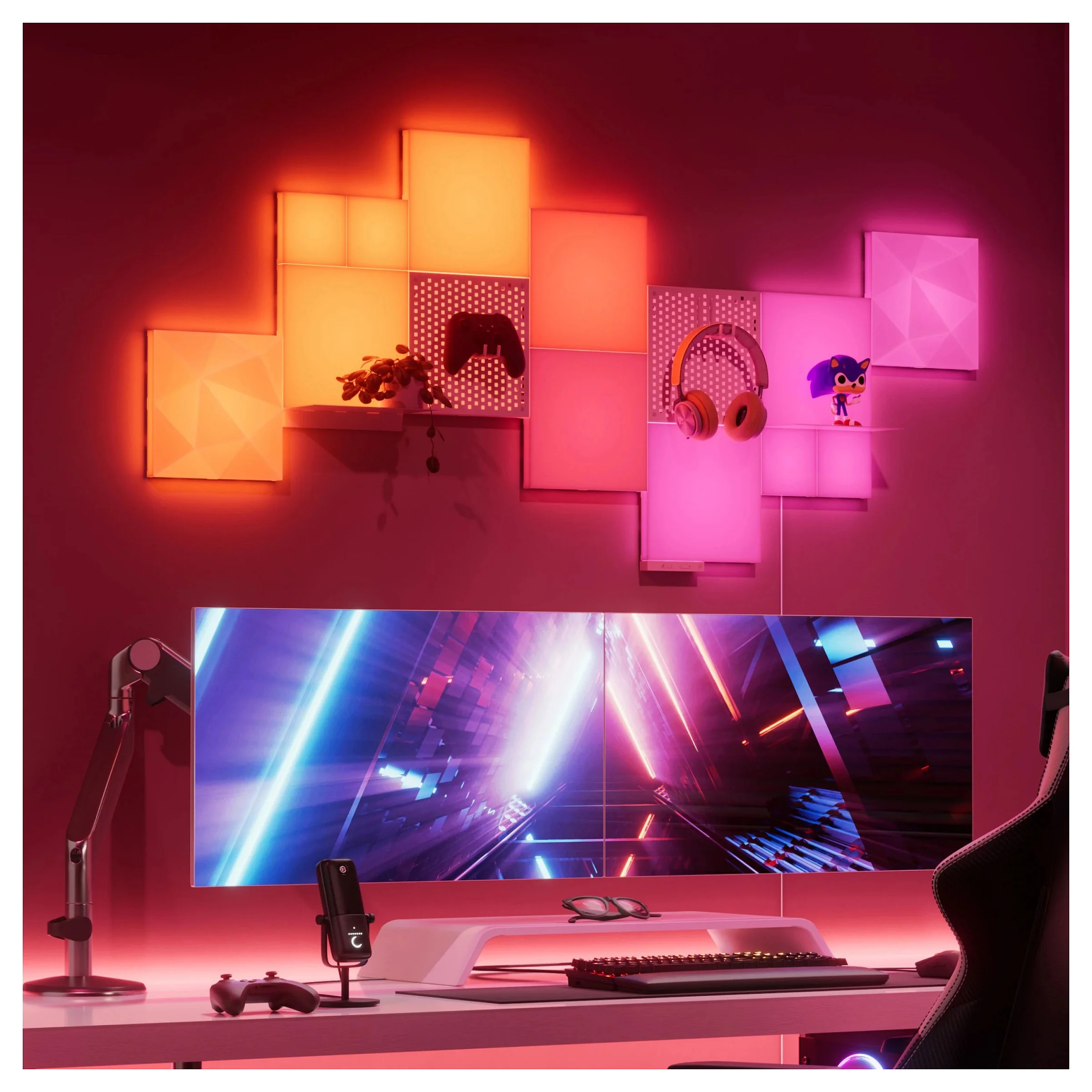 Nanoleaf Blocks Textured Squares Expansion Pack   2PK Dekoleuchten