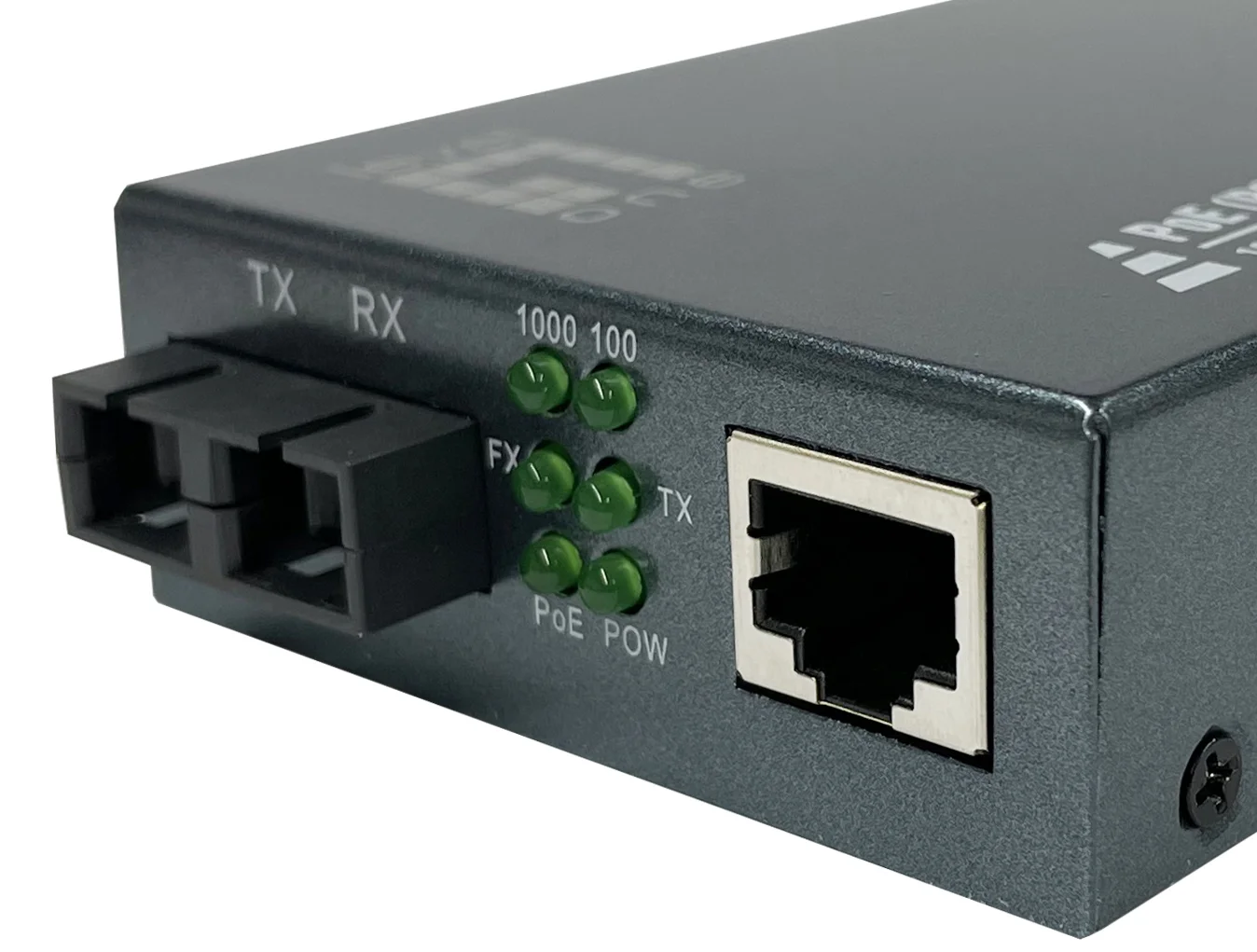 LevelOne Gigabit RJ45 zu SC Mediakonverter  PoE PSE  Multi Mode Glasfaser  0 5km Netzwerk