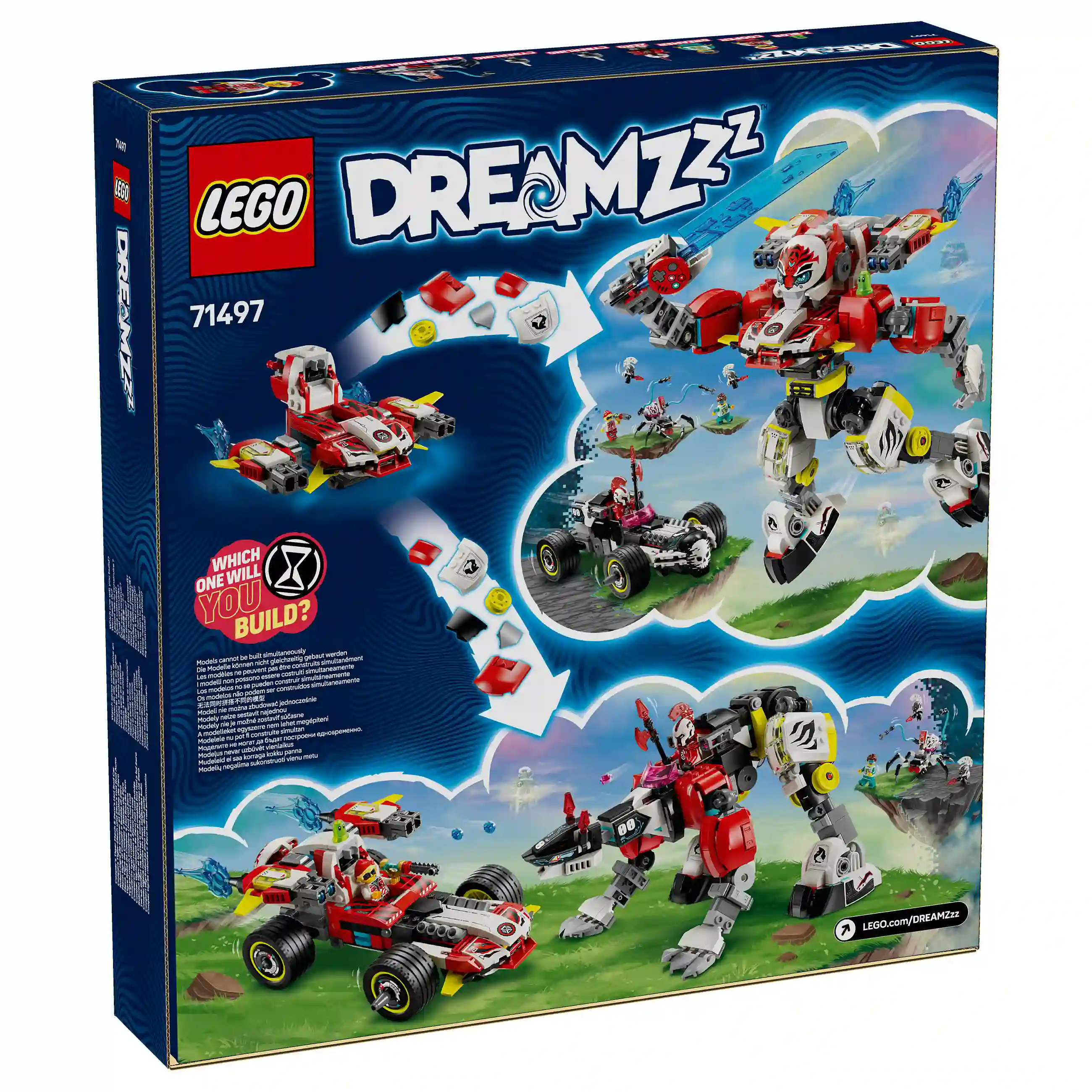 LEGO 71497 DREAMZzz Coopers Tiger Mech und Zero s Hot Rod Auto Spielwaren