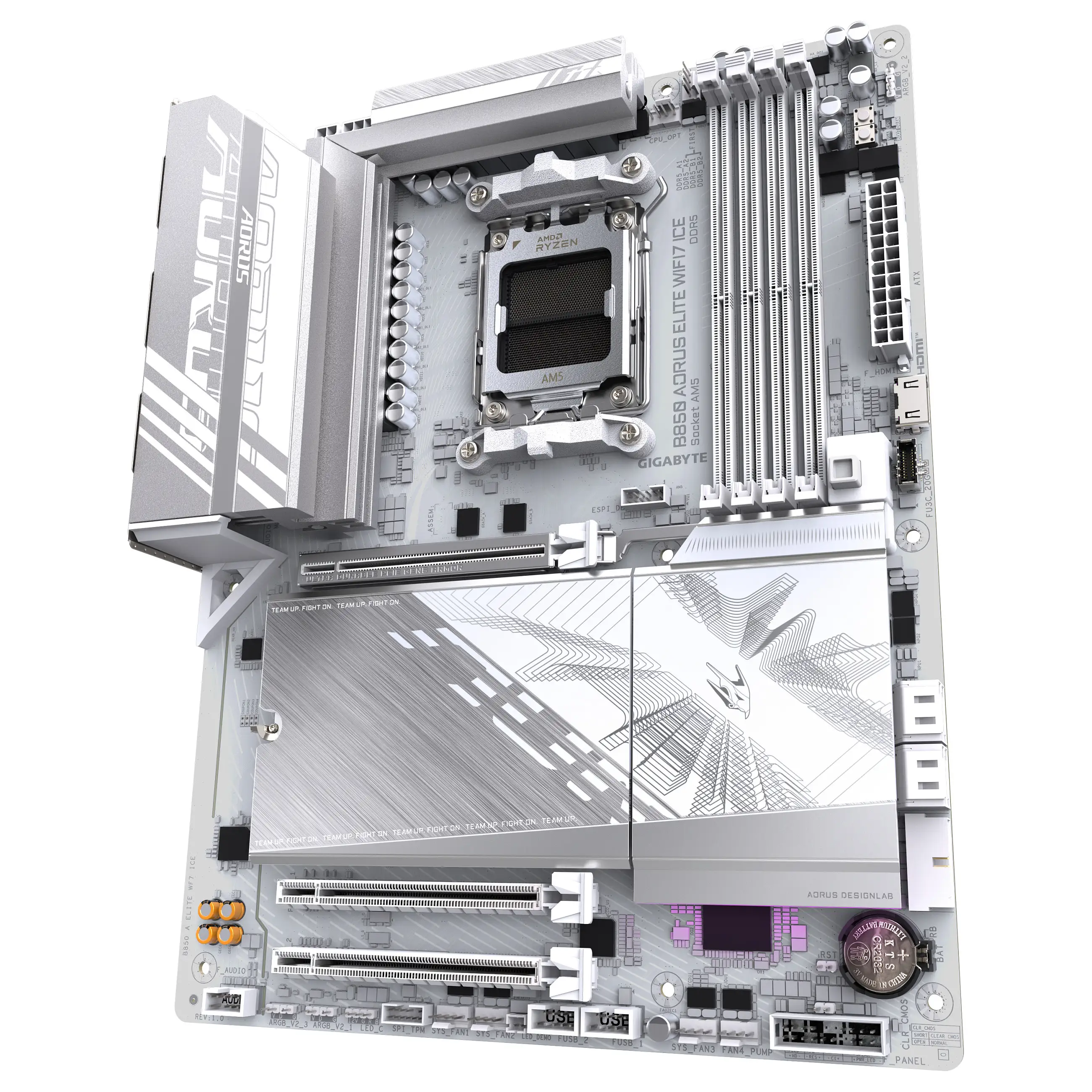 GIGABYTE B850 AORUS ELITE WIFI7 ICE Motherboard   AMD Ryzen 9000 Serie CPUs  14 2 2 Phasen digitales VRM  bis zu 8200MHz DDR5  OC   1xPCIe 5 0   2xPCIe 4 0 M 2  2 5 LAN  WIFI 7  USB 3 2 Gen 2x2 PC-Zubehoer