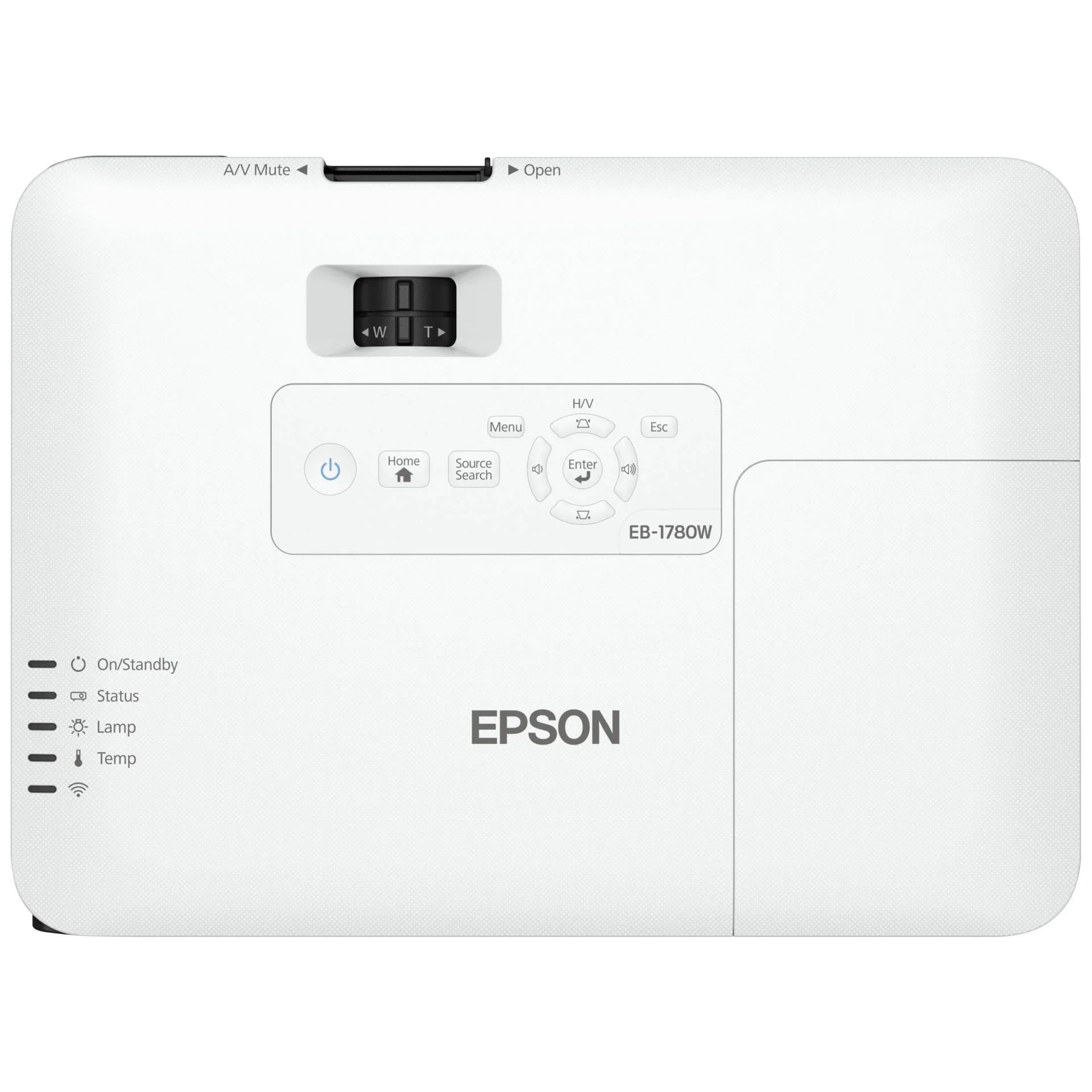 Epson EB 1780W Short Throw Projektor 3000 ANSI Lumen 3LCD WXGA  1280x800  Weiss  Grau Video & Audio