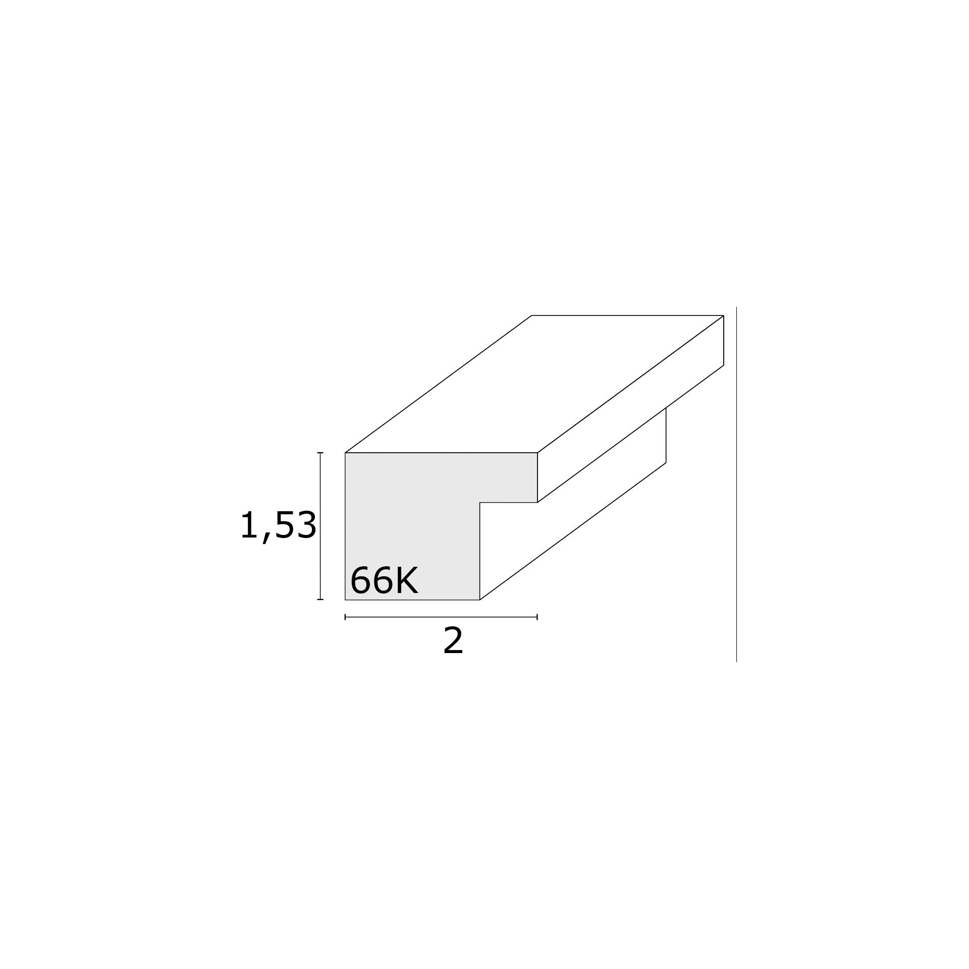 Deknudt S66KA2 Galerie 2x13x18 Holz schwarz mit Passepartout Bilderrahmen