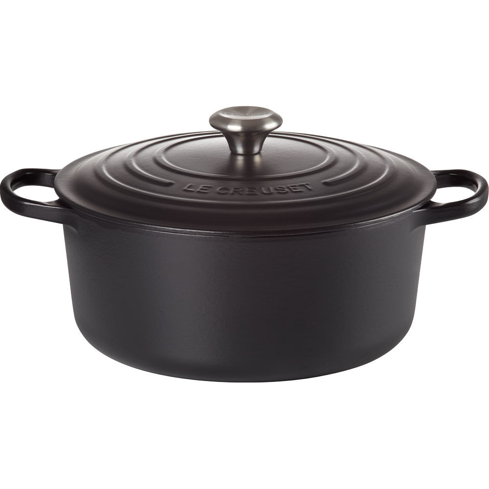 Le Creuset Signature Braeter rund 24 cm schwarz Speisenzubereitung