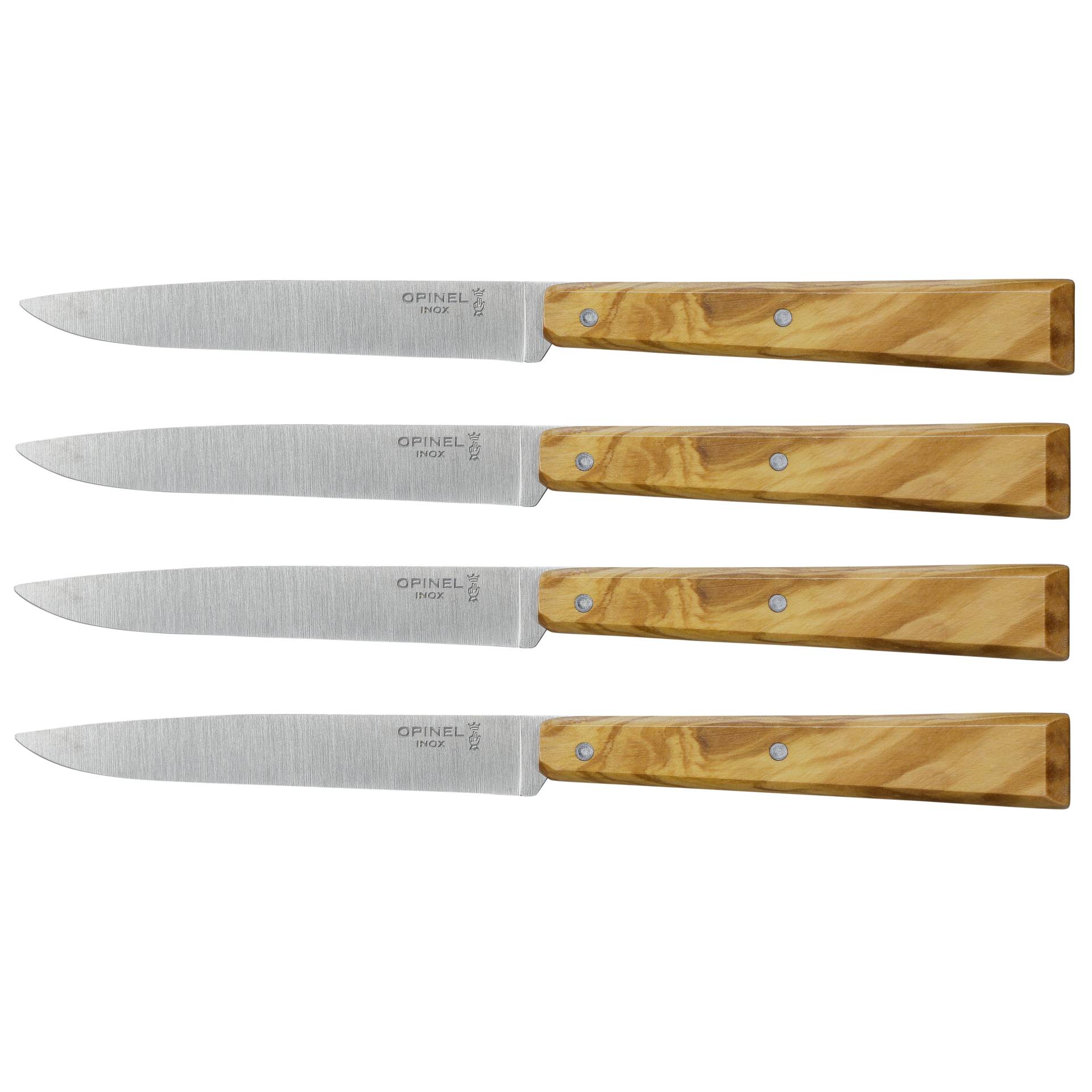 Opinel Tafelmesser Set No  125 Bon Appetit natur Besteck & Aufbewahrung