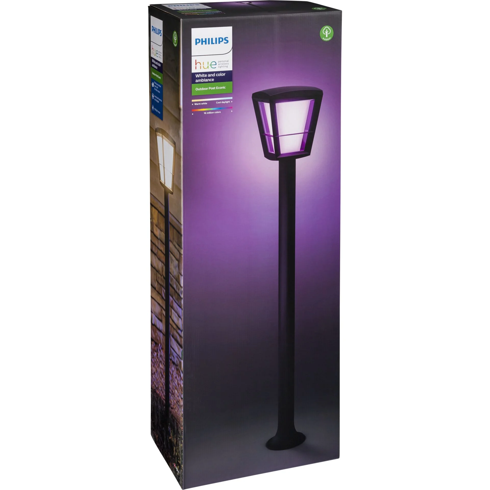 Philips Hue White and Color ambiance Econic Outdoor Wegeleuchte schwarz Leuchtmittel & Lampen
