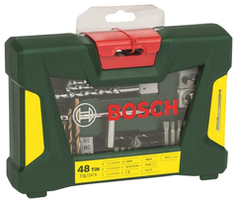 Bosch V Line Titanium Bohrer und Bit Set  48 teilig Saegen Bohrer- & Schrauberzubehoer