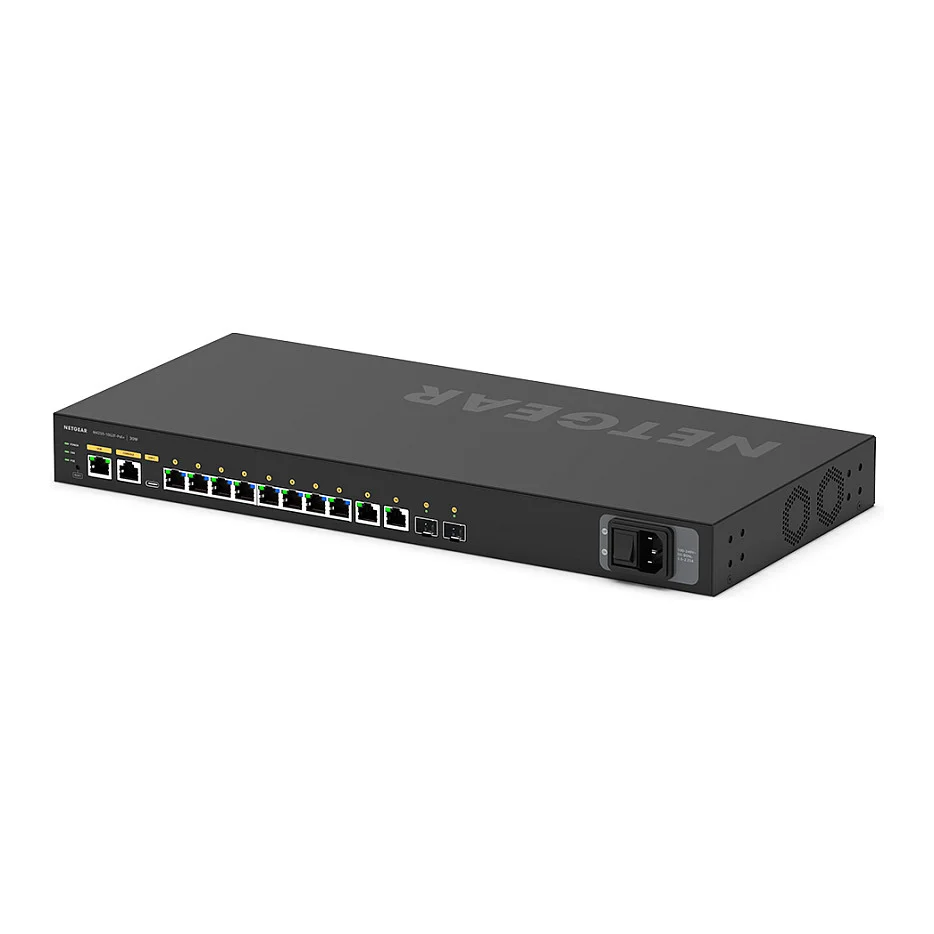 NETGEAR M4250 10G2F Managed L2 L3 Gigabit Ethernet  10 100 1000  Power over Ethernet  PoE  1U Schwarz Switches