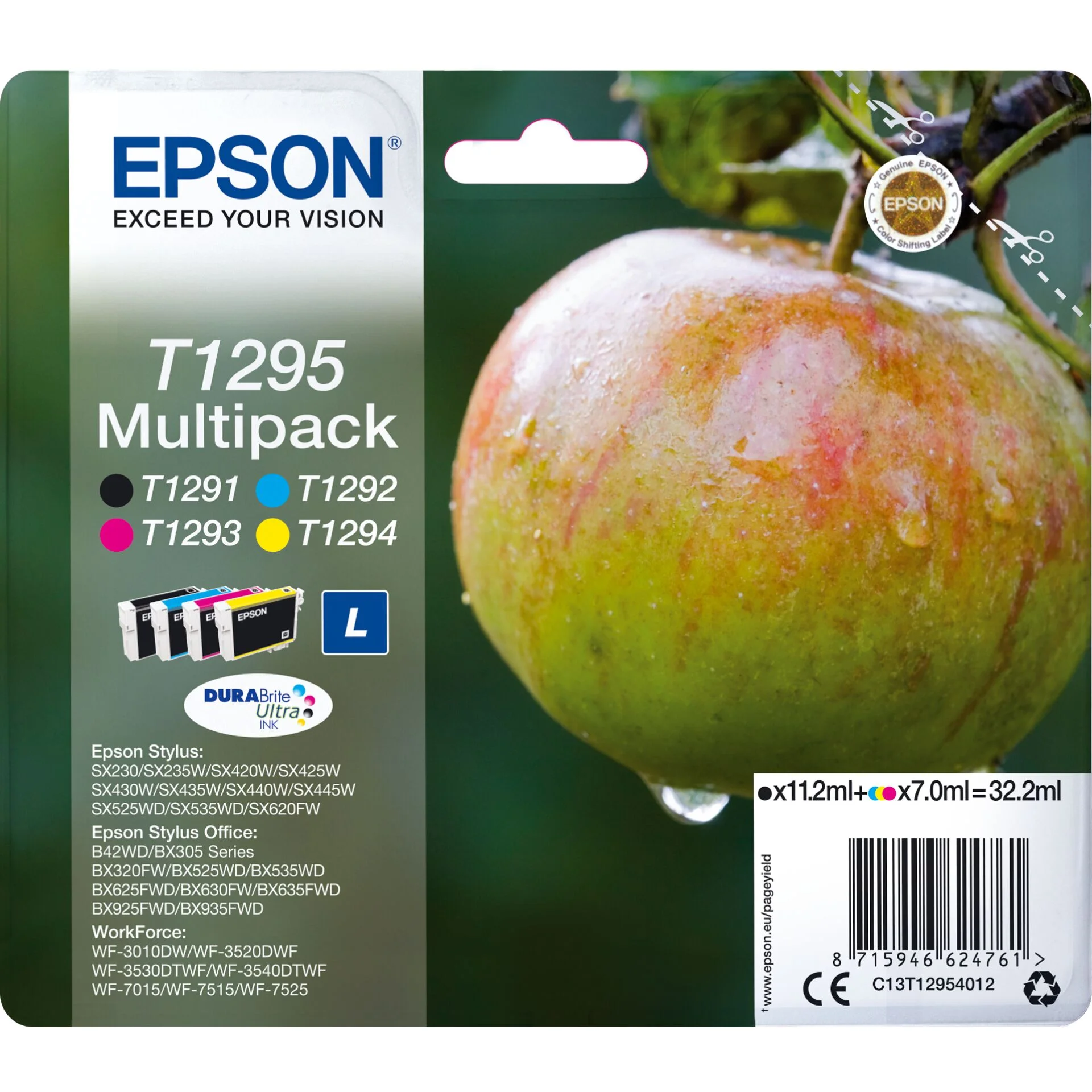 Epson Tinte T1295 C13T12954012 4er Multipack  BKMCY  Drucker & Scanner