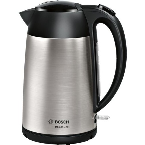 Bosch TWK3P420 Wasserkocher 1 7 l 2400 W Schwarz  Edelstahl Kuechenkleingeraete