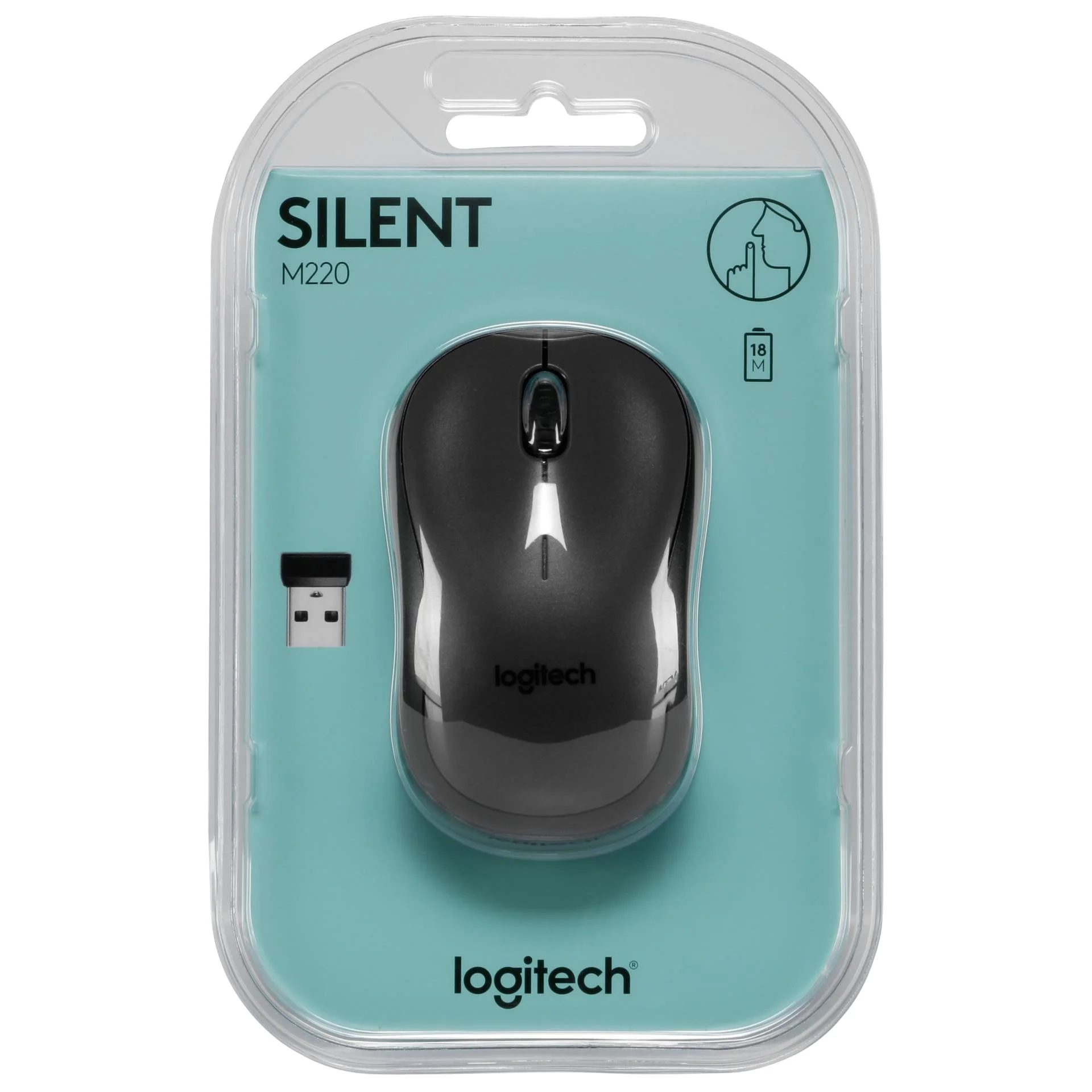 Logitech M220 Silent Anthrazit Tastaturen & Maeuse