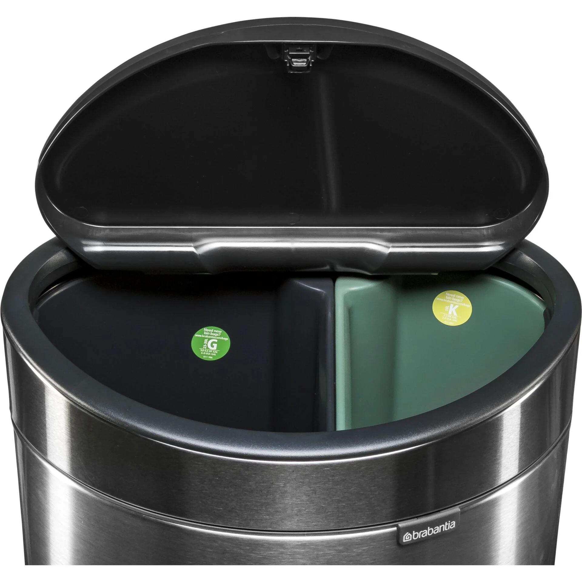 Brabantia Muelleimer Touch Bin New recycle 23 10 L Stahl matt