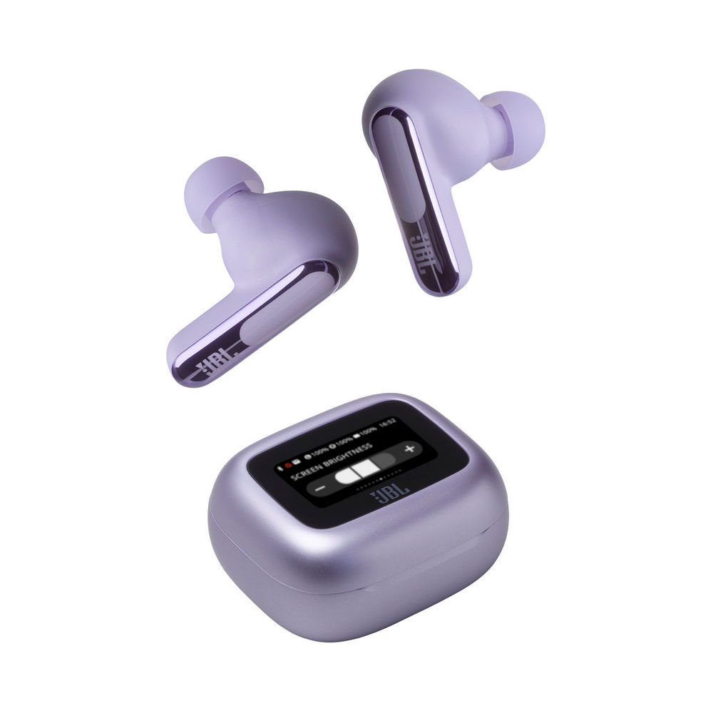 JBL Noise Canceling Earbuds LIVE Beam 3  Wireless Charging  Smart Case  Lila Kopfhoerer