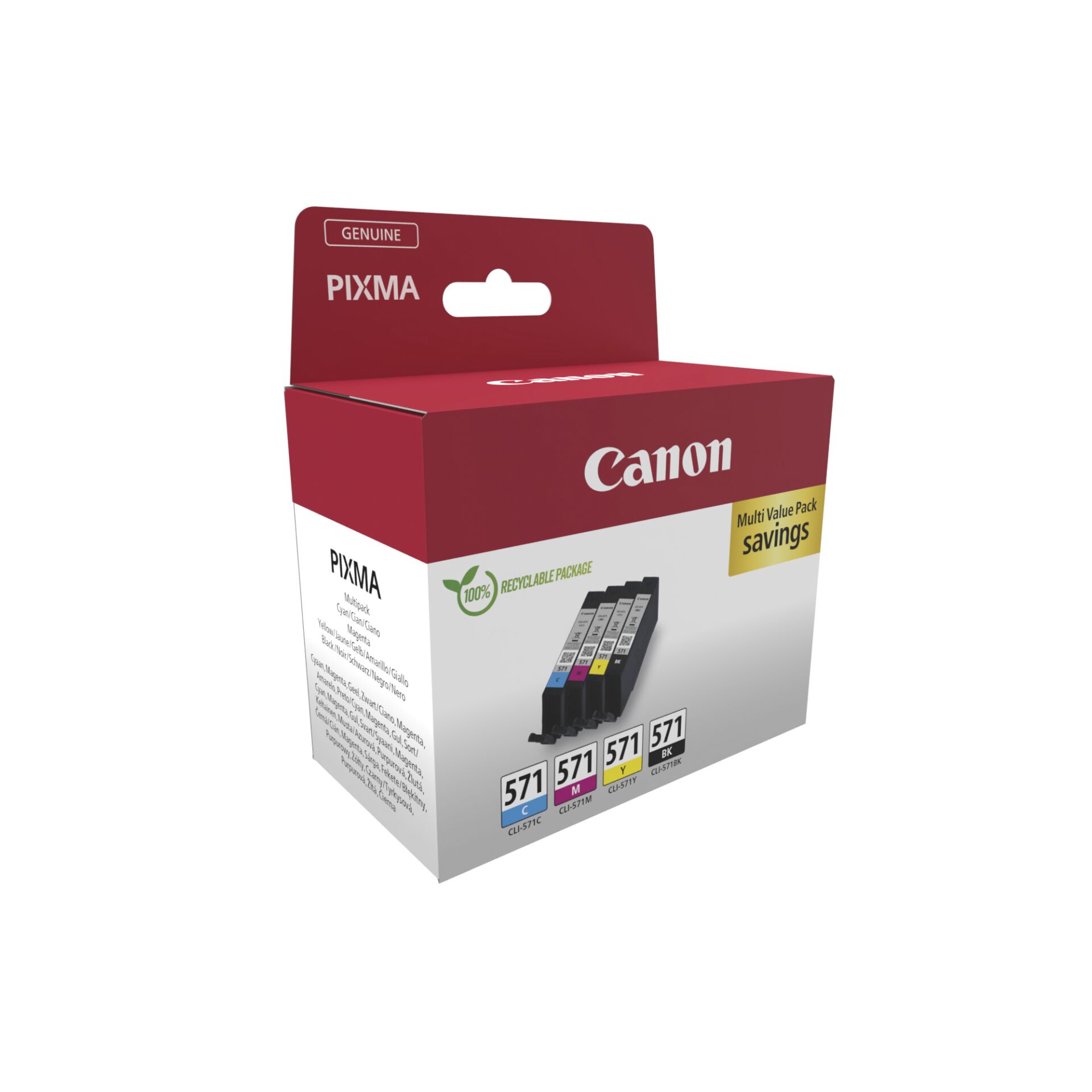 Canon Tinte CLI 571 0386C008 4er Multipack  BKMCY  Drucker & Scanner